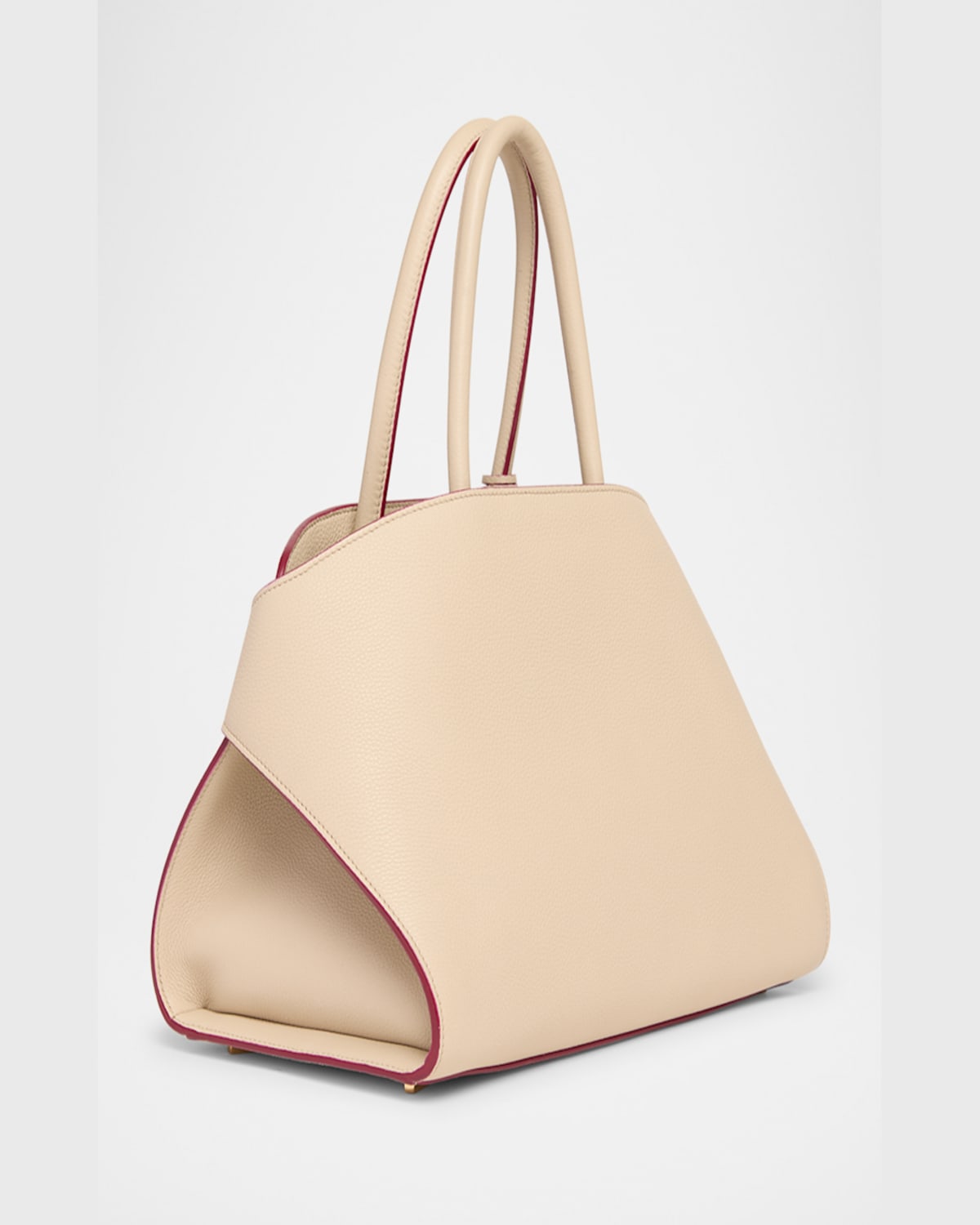Ferragamo Medium Hug Crossbody Bag In Stone