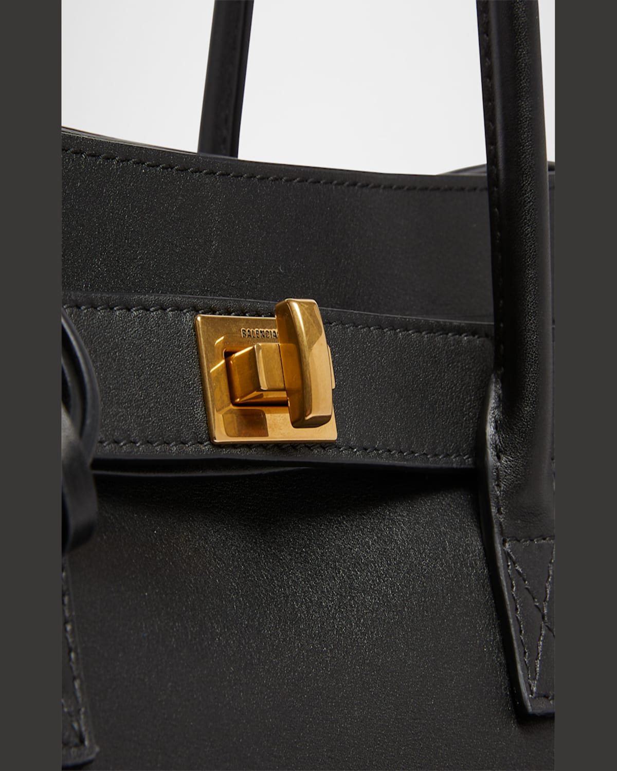 Balenciaga Black Bel Air Small Carry All Bag In 1000 Black