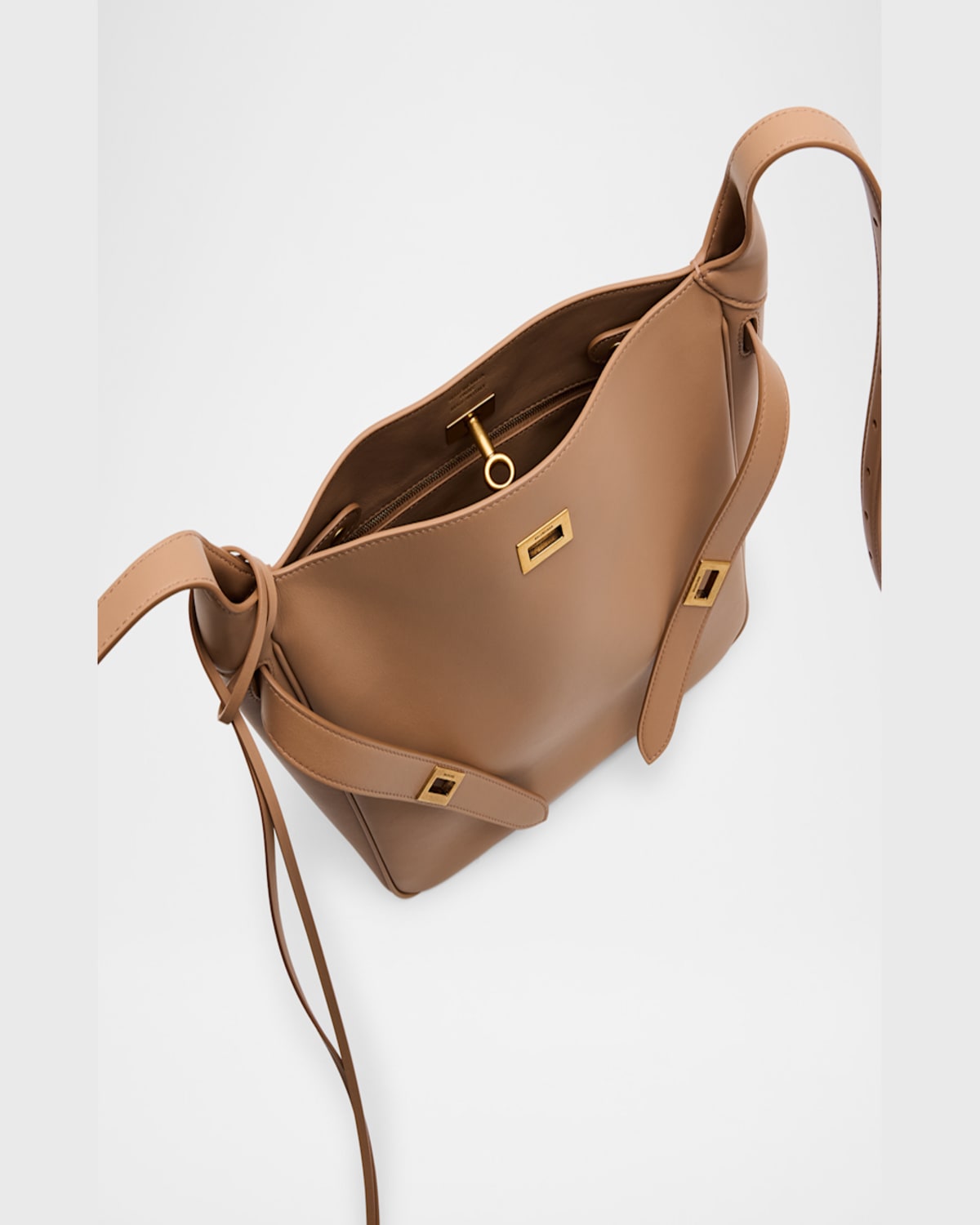 Balenciaga Bel Air Small Shoulder Bag In Latte