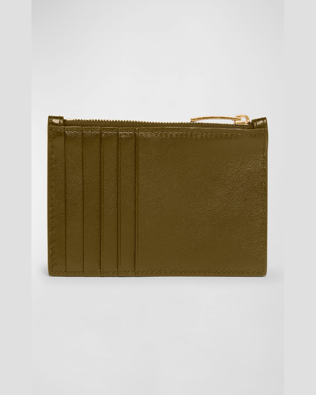 Bottega Veneta Intrecciato Business Card Case In Olive Oil