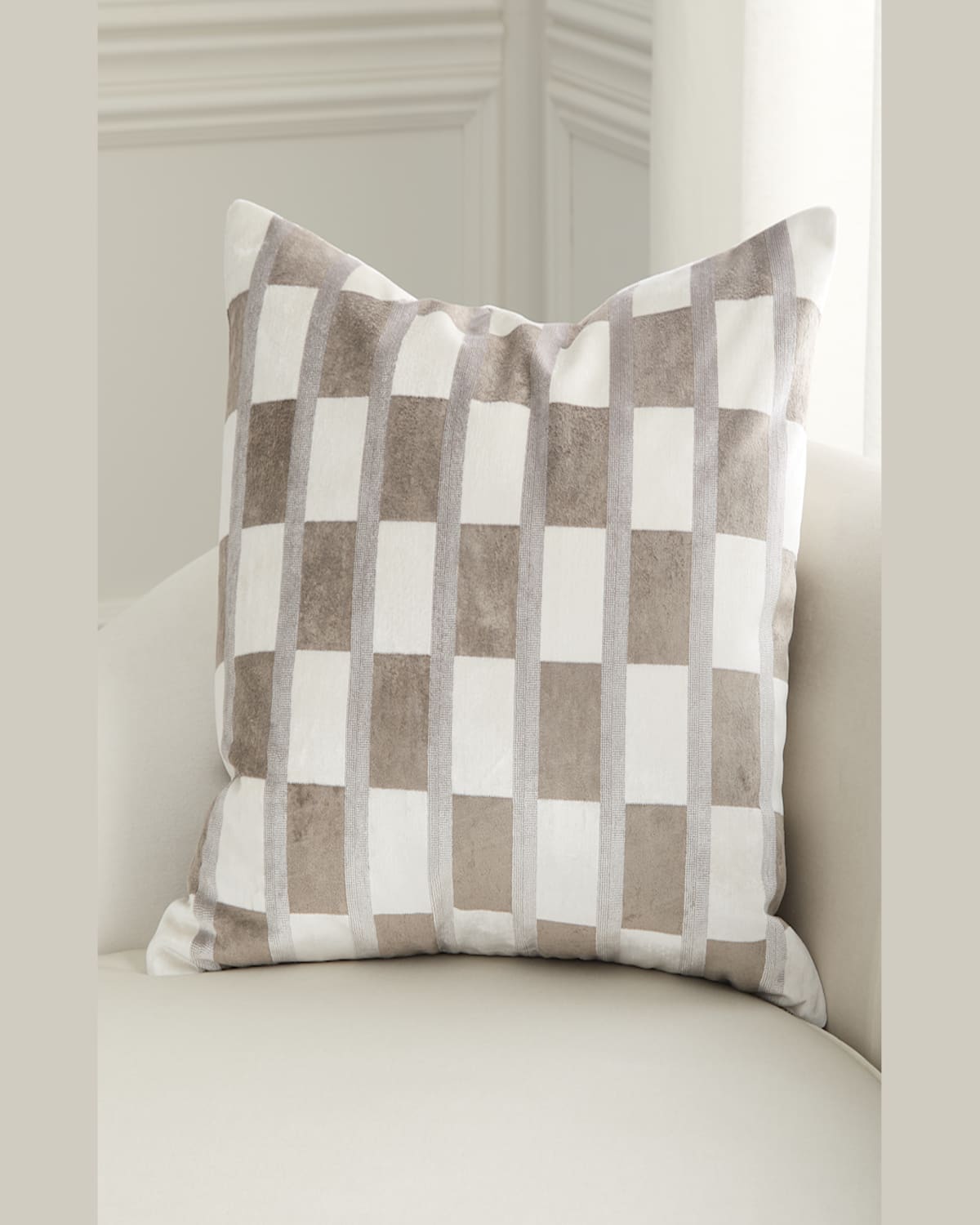 D.v. Kap Home Root Decorative Pillow, 24" Square In Pearl