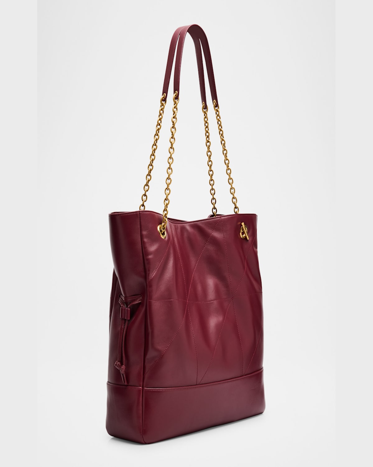 Saint Laurent Jamie 4.3 Shopping Tote Bag In Quilted Leather In Dark Bordeaux