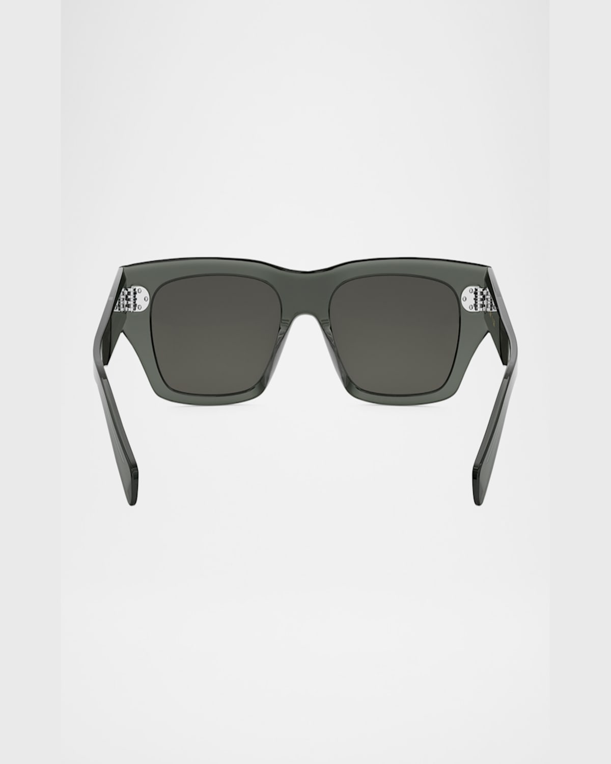 Celine Men's Bold 3 Dots Sunglasses In Shiny Black Gradient Smoke