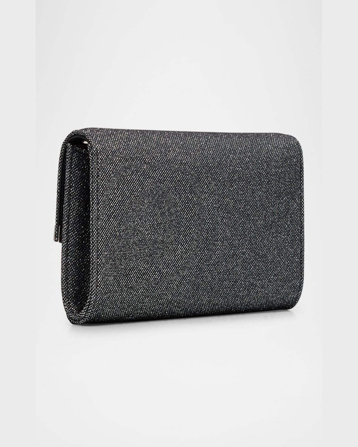 Jimmy Choo Emmie Glitter Clutch Bag In Cosmo