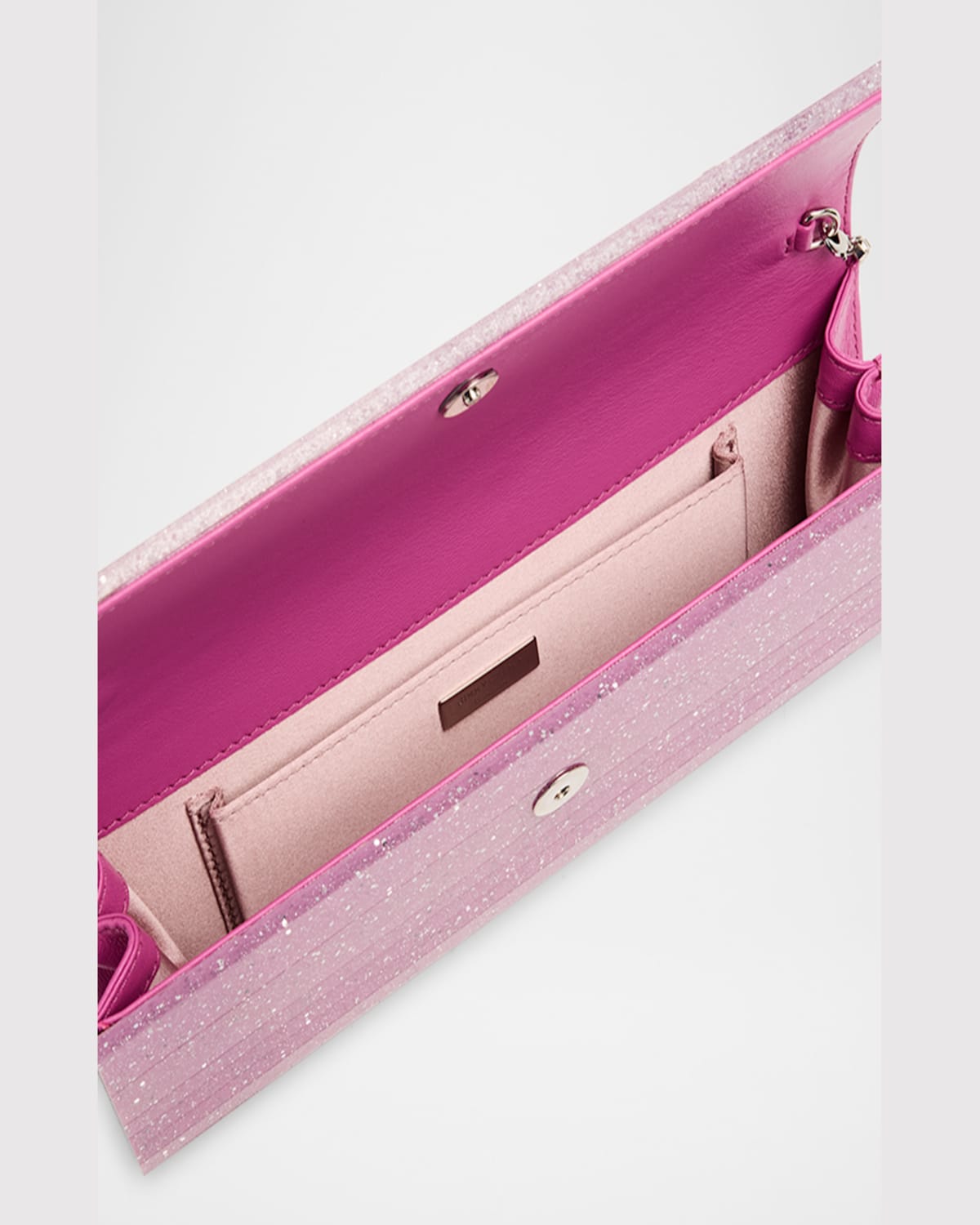 Jimmy Choo Sweetie Glitter Clutch Bag In Pink