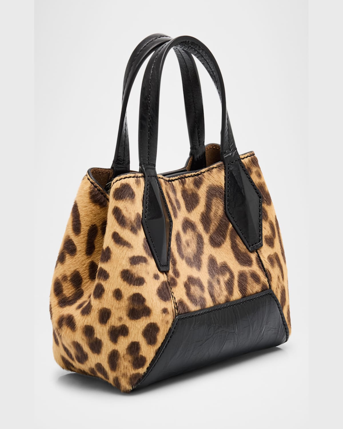 Jimmy Choo Women's Mini Diamond Tote Bag In Natblkgold