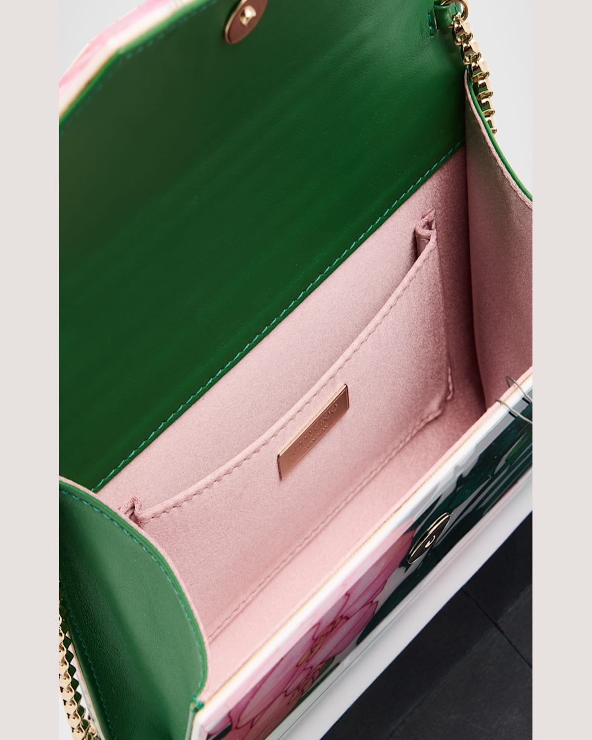 Jimmy Choo Candy Flower Printed Clutch Bag In Tropical