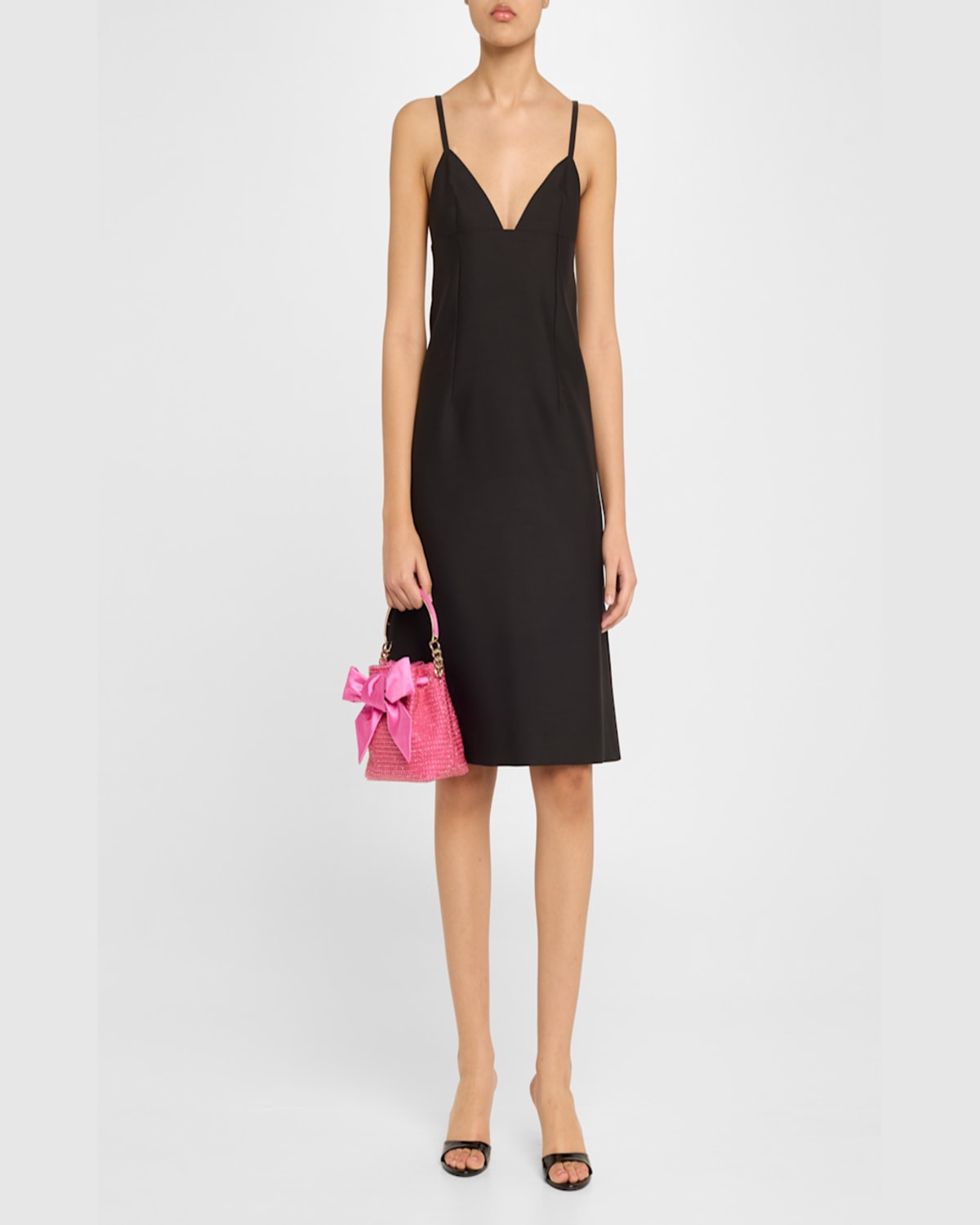 Jimmy Choo Bon Bon Bow Metallic Raffia Bucket Bag In Lmagltgld