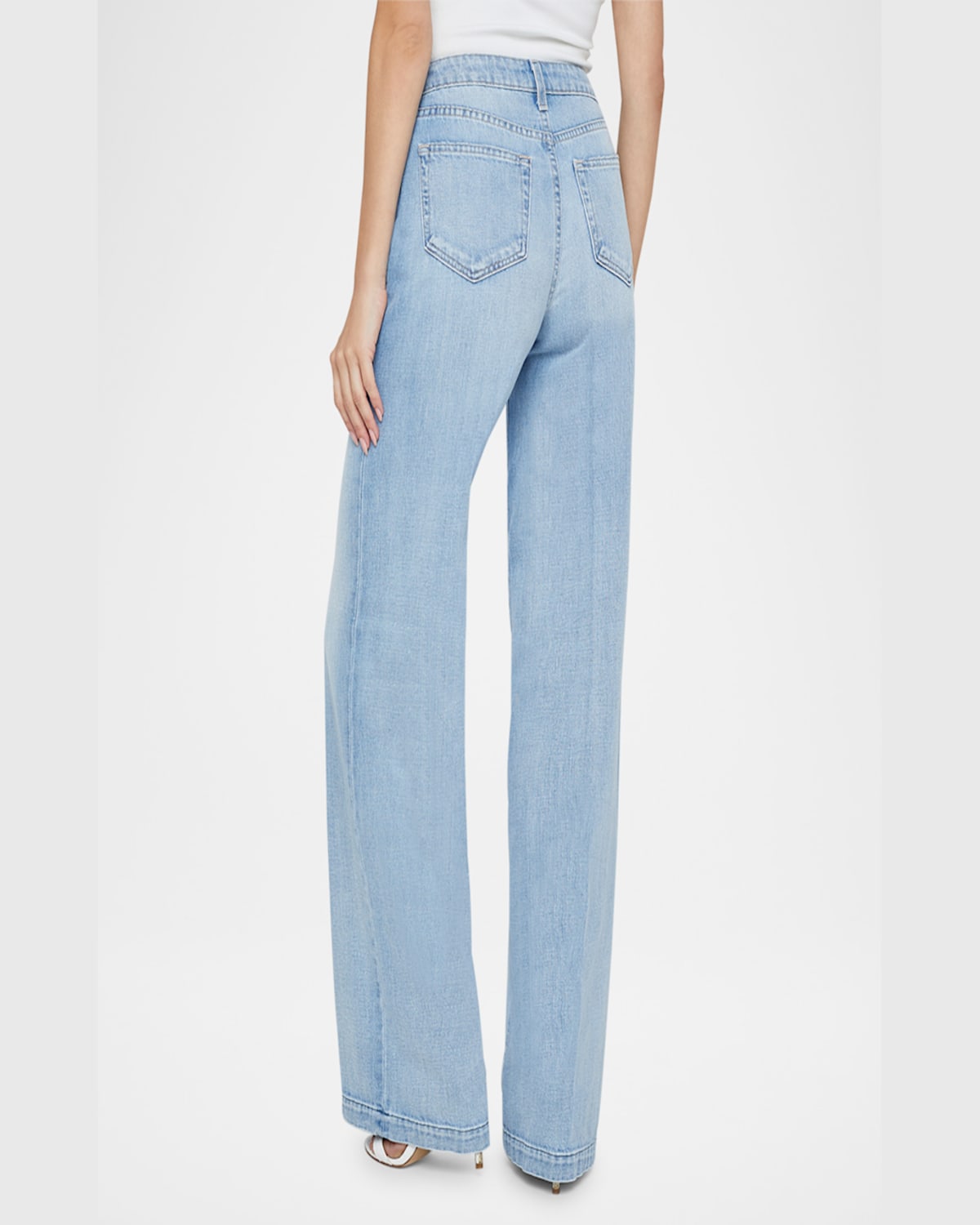 L Agence Clayton High Rise Wide Leg Jeans In Fontana In Fontana