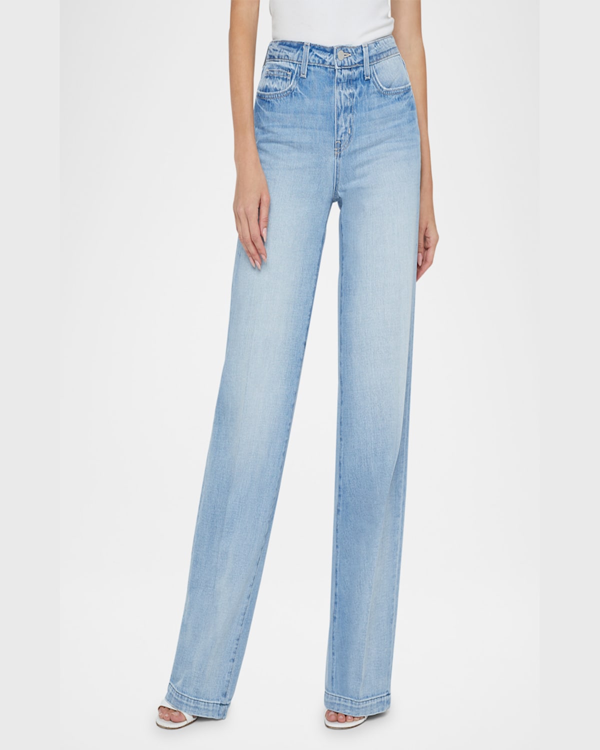 L Agence Clayton High Rise Wide Leg Jeans In Fontana In Fontana