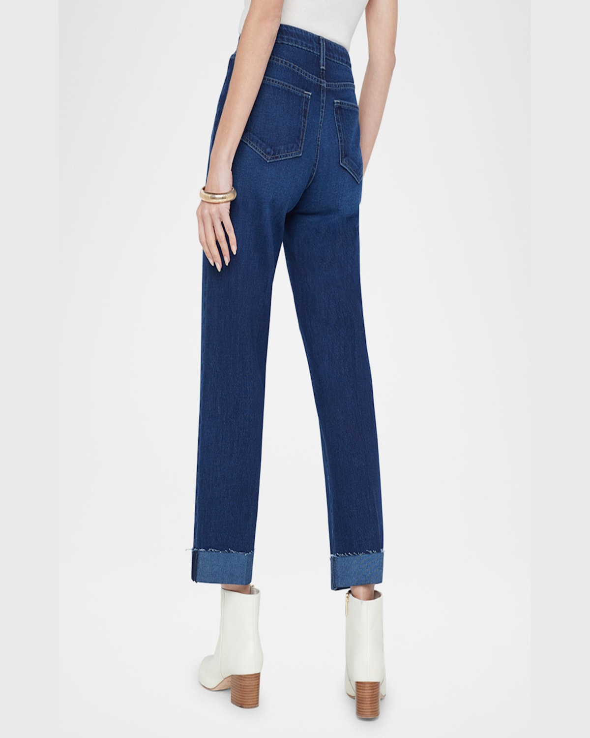 L Agence Maribel High-rise Straight Cuffed Jeans In Fontana