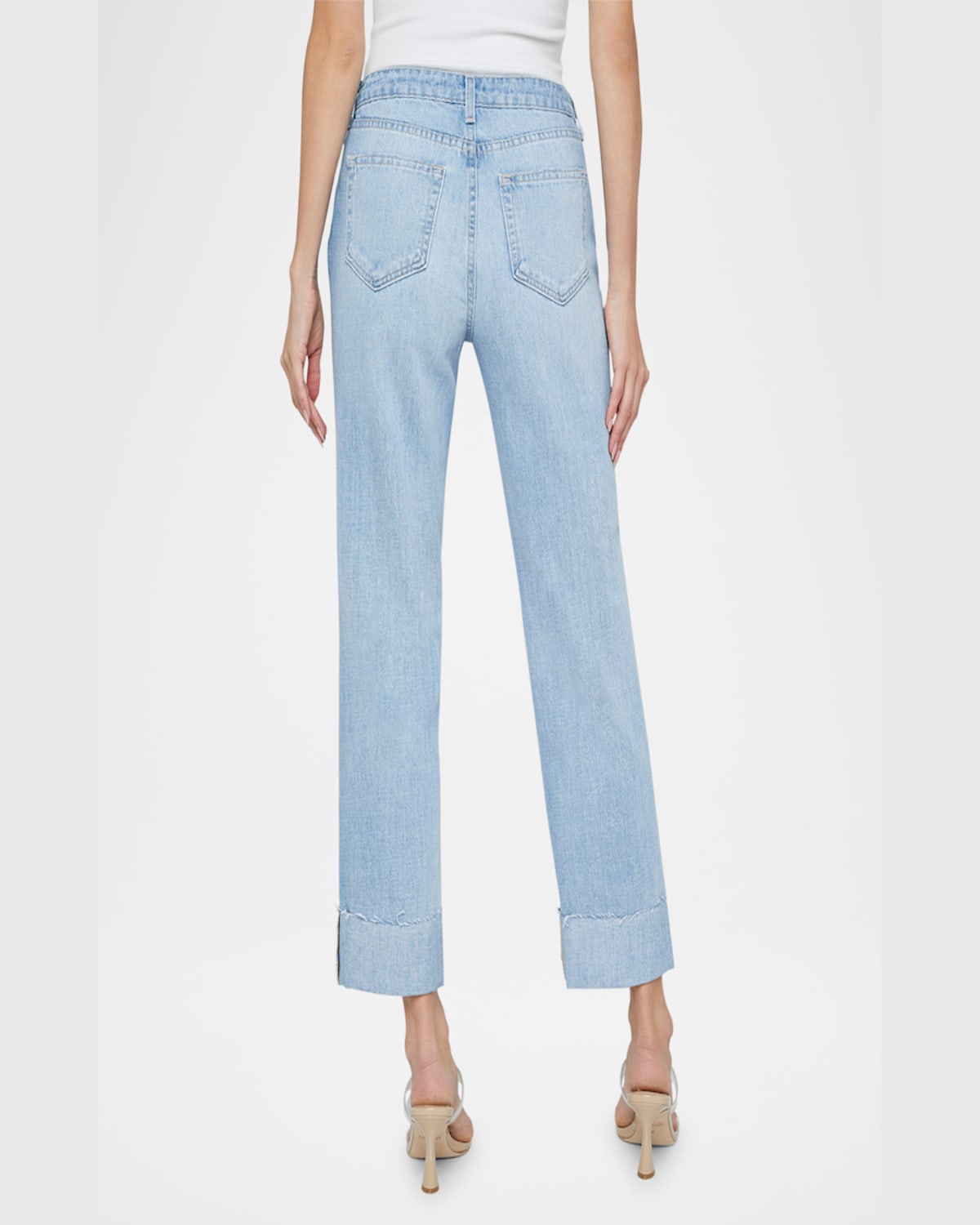 L Agence Maribel High-rise Straight Cuffed Jeans In Fontana