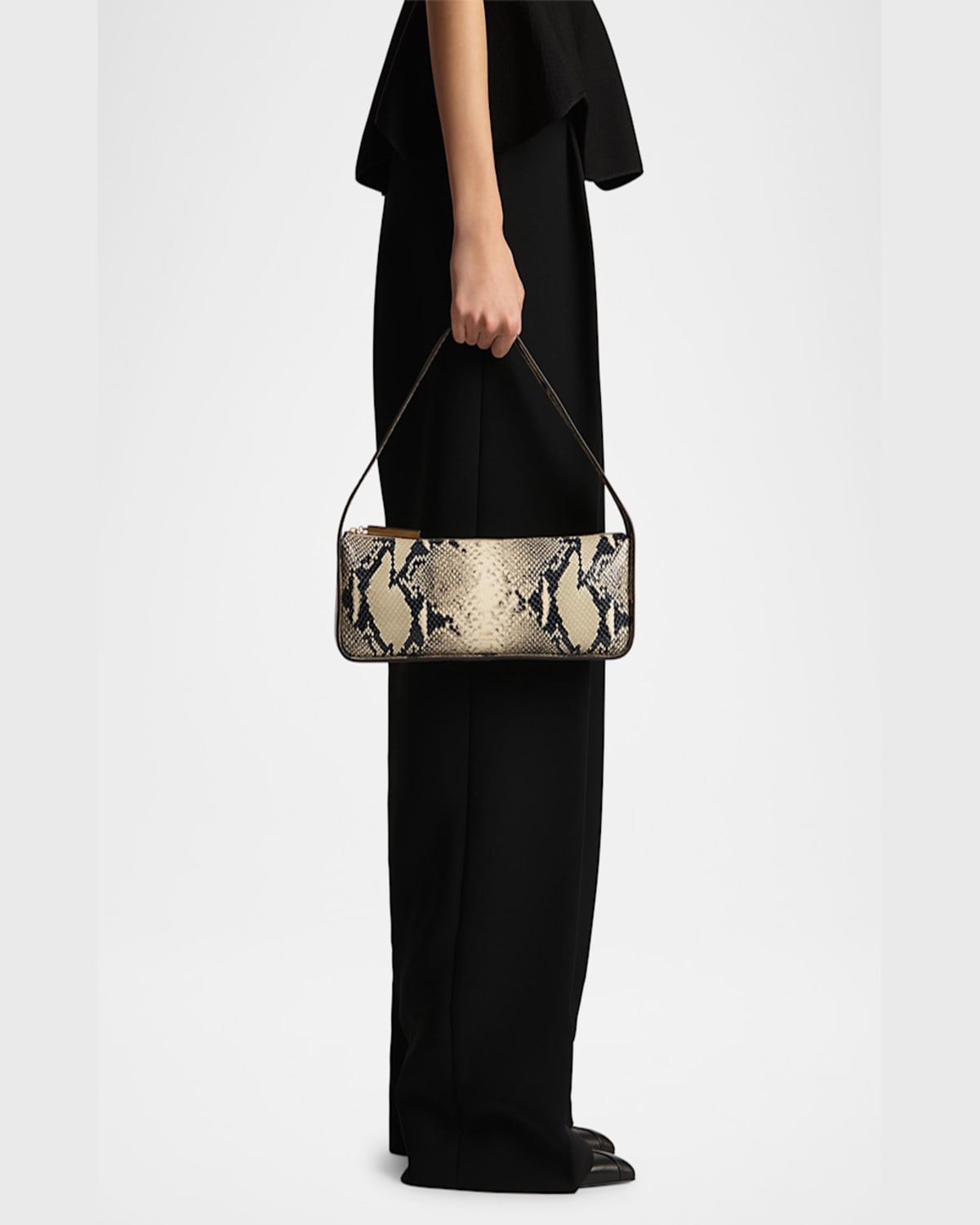 Shop Akris Ai Canvas & Leather Tote Bag In Stucco Cuoio