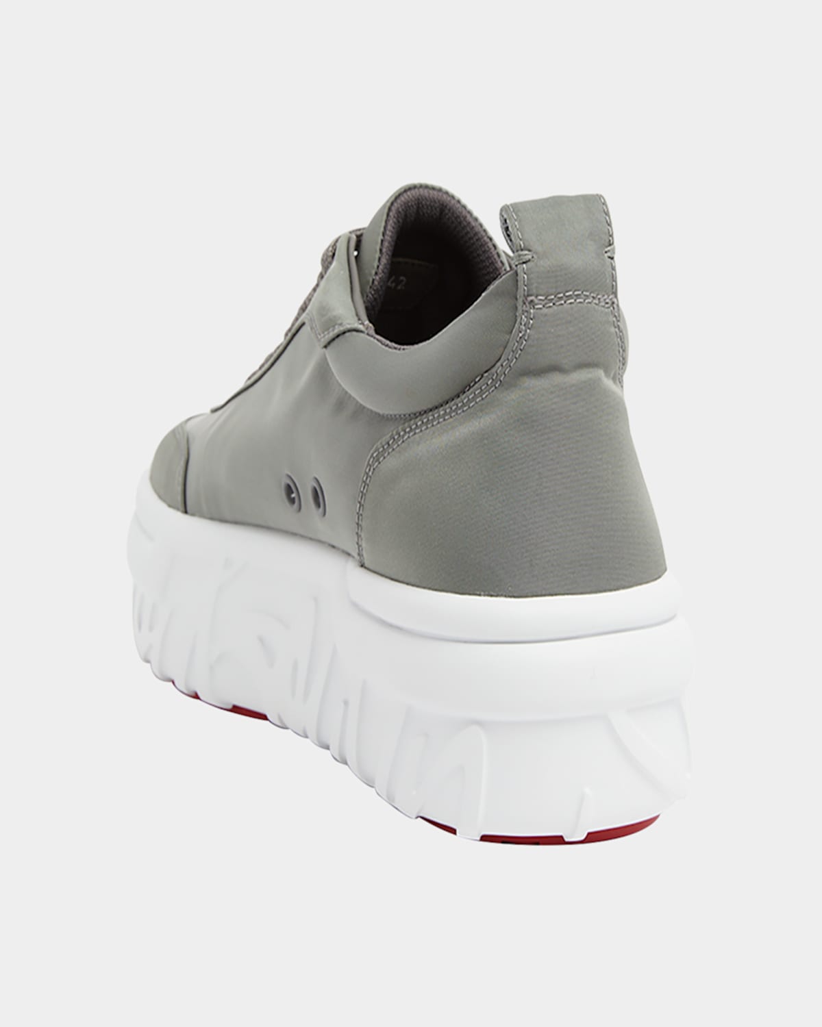 Christian Louboutin Choukario Platform Sneaker In Grey/white