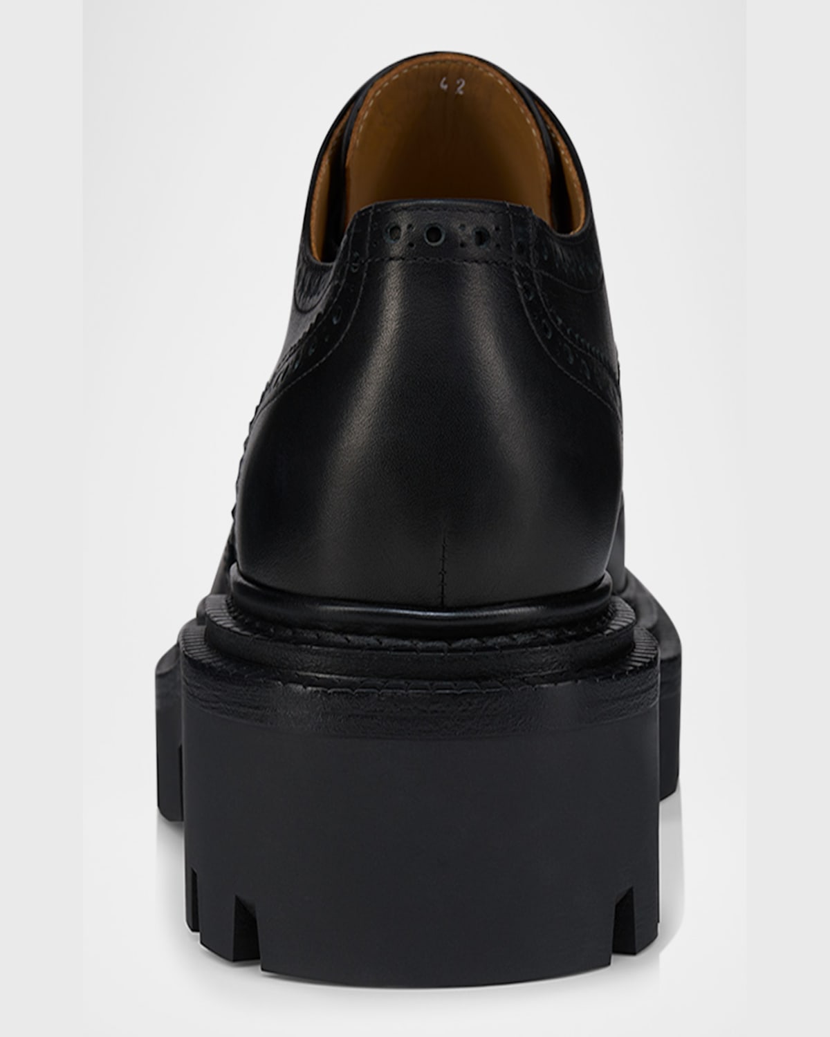 CHRISTIAN LOUBOUTIN MEN'S COLLEGE WINGTIP BROGUE LEATHER DERBY SHOES 