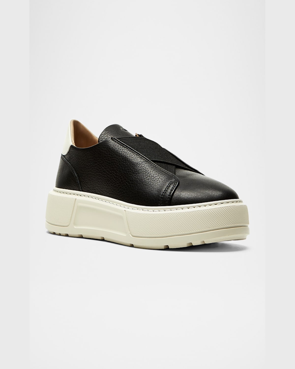 LA CANADIENNE VERONICA LEATHER CRISSCROSS SLIP-ON SNEAKERS 