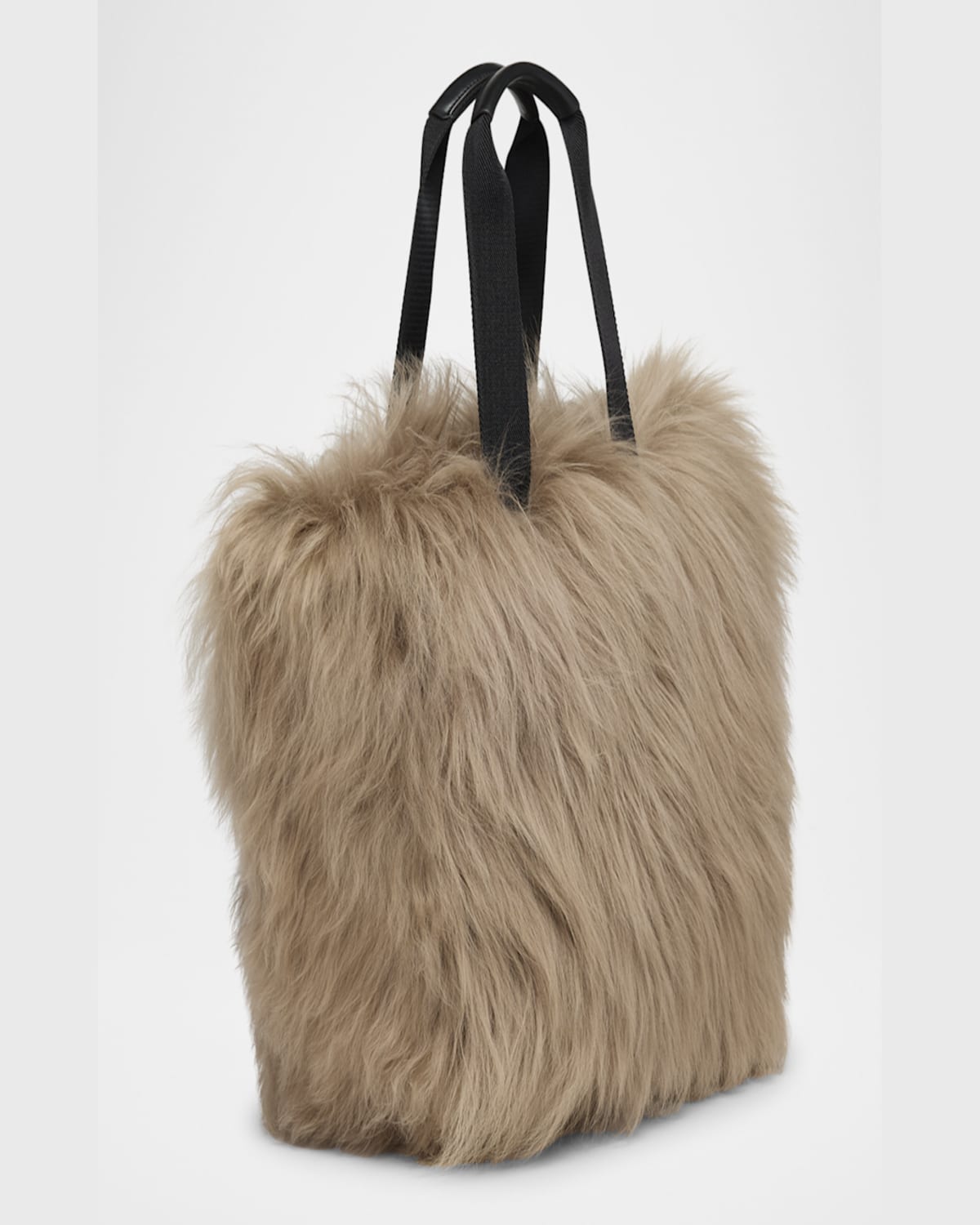 MONCLER CARADOC SHEARLING TOTE BAG 