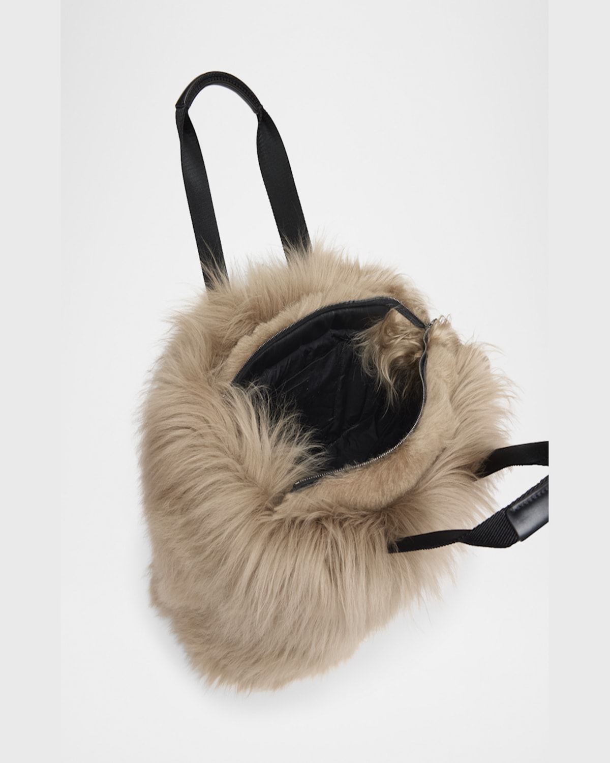 MONCLER CARADOC SHEARLING TOTE BAG 