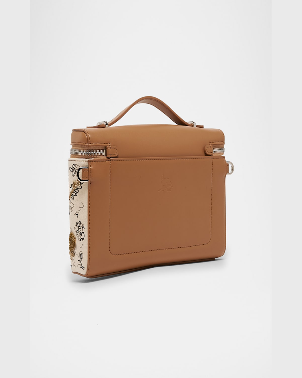 Christian Louboutin Kypipouch Floral Toile Crossbody Bag In Beige/multi