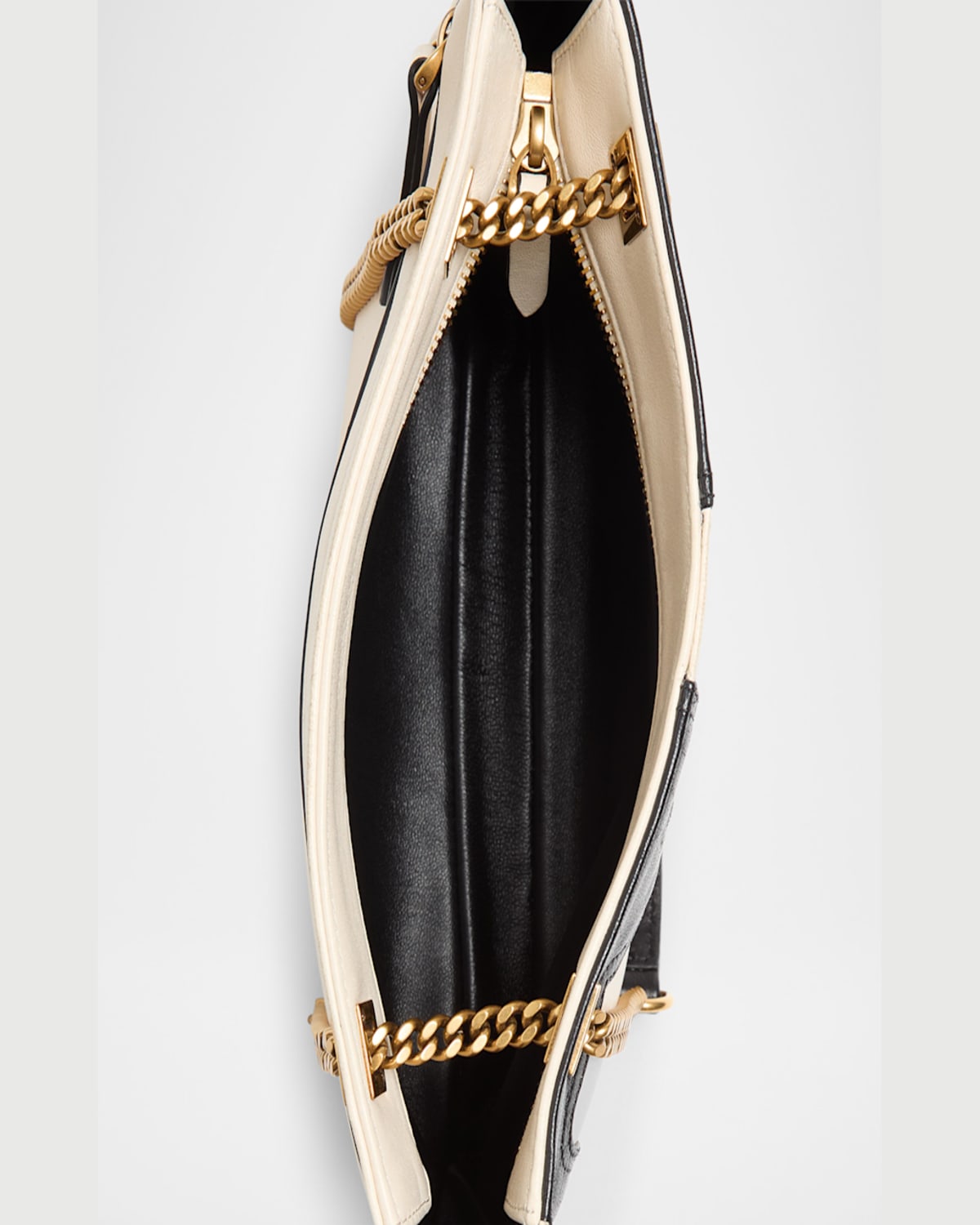 Shop Valentino Viva Superstar Small Leather Tote Bag In Butter White Nero