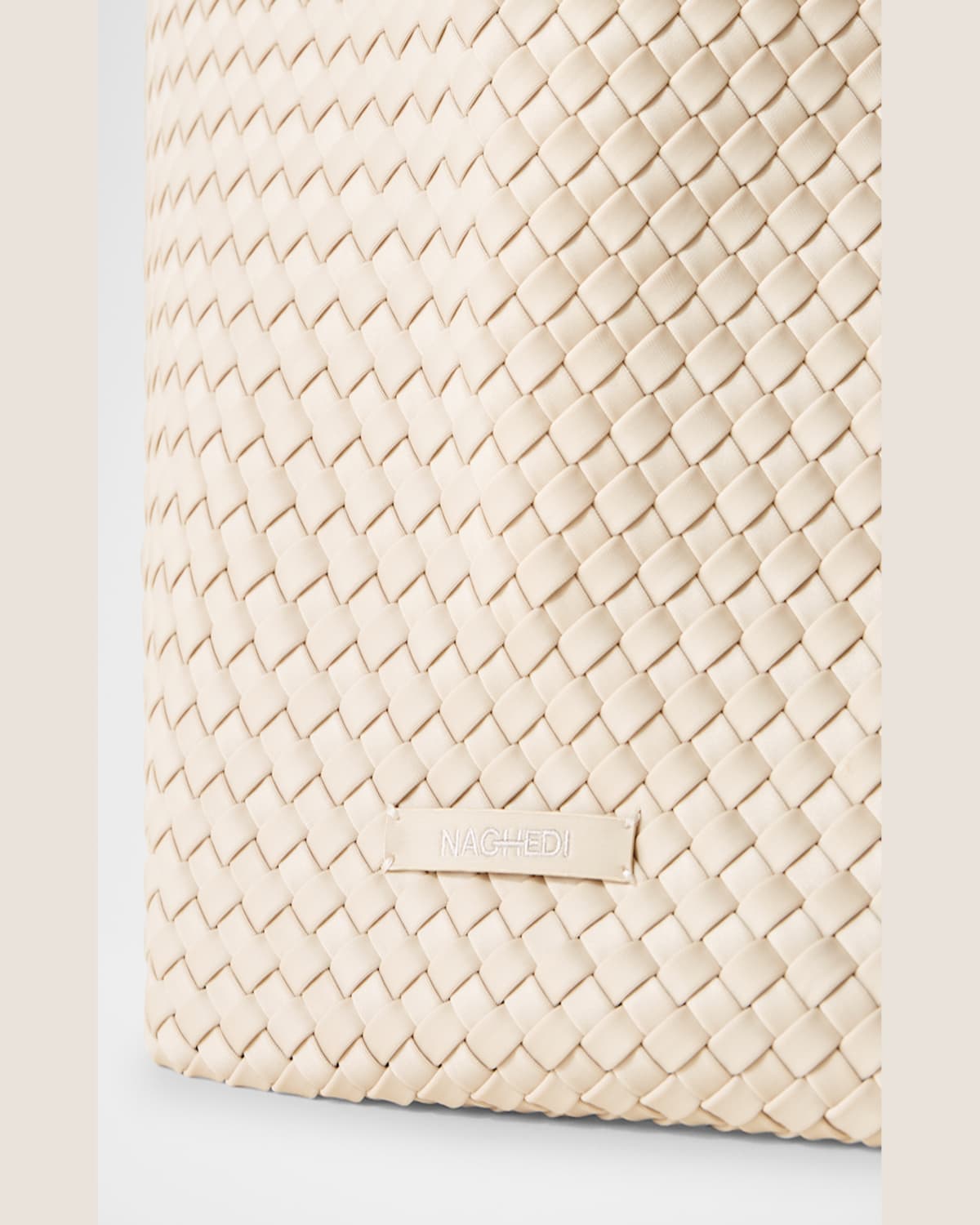 Naghedi St. Barths Large Woven Tote Bag In Ecru