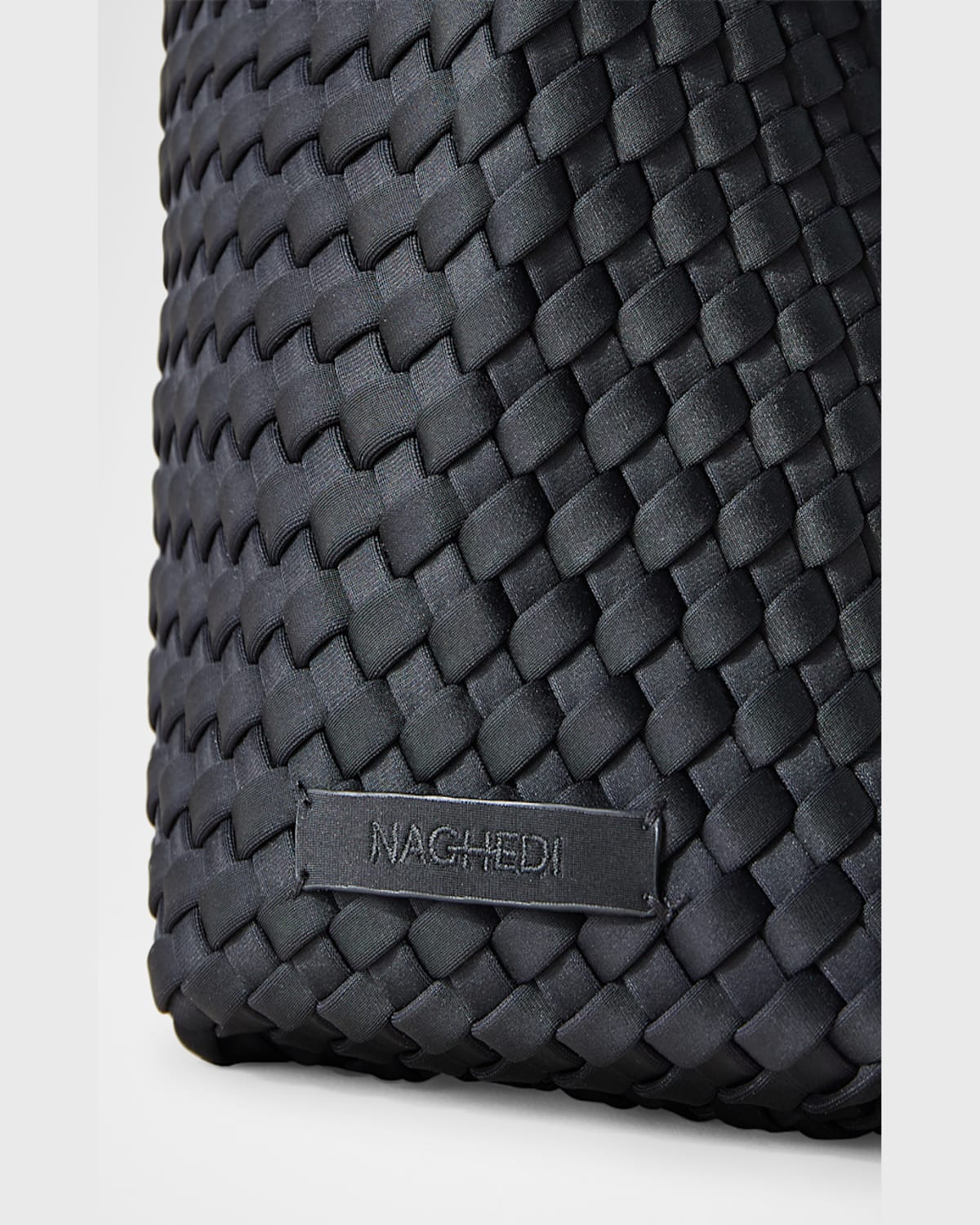 Naghedi Nomad Woven Hobo Bag In Black