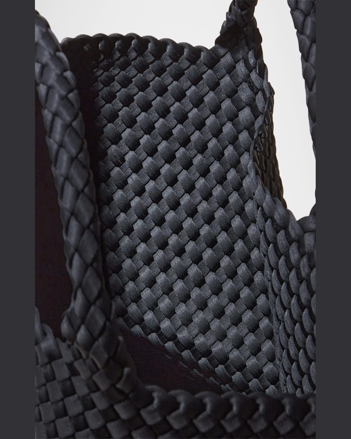Naghedi St. Barths Medium Woven Tote Bag In Onyx
