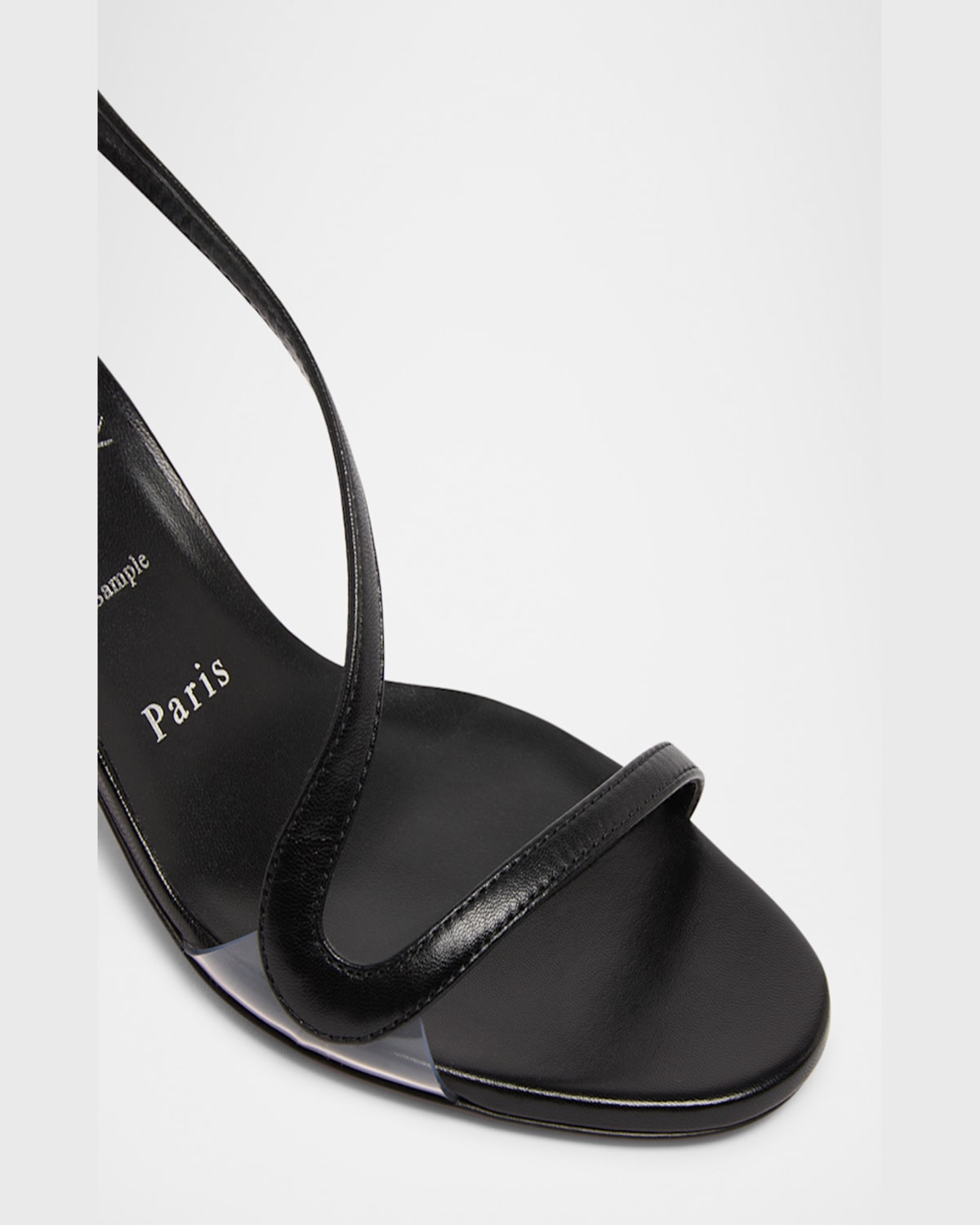Christian Louboutin Rosalie Leather Red Sole Slingback Sandals