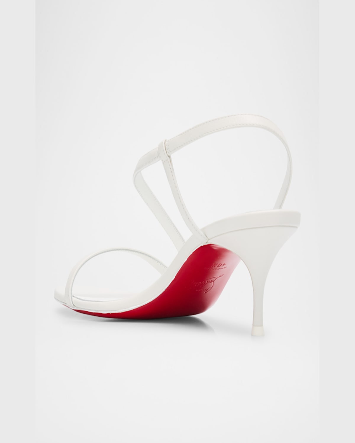 Christian Louboutin Rosalie Leather Red Sole Slingback Sandals