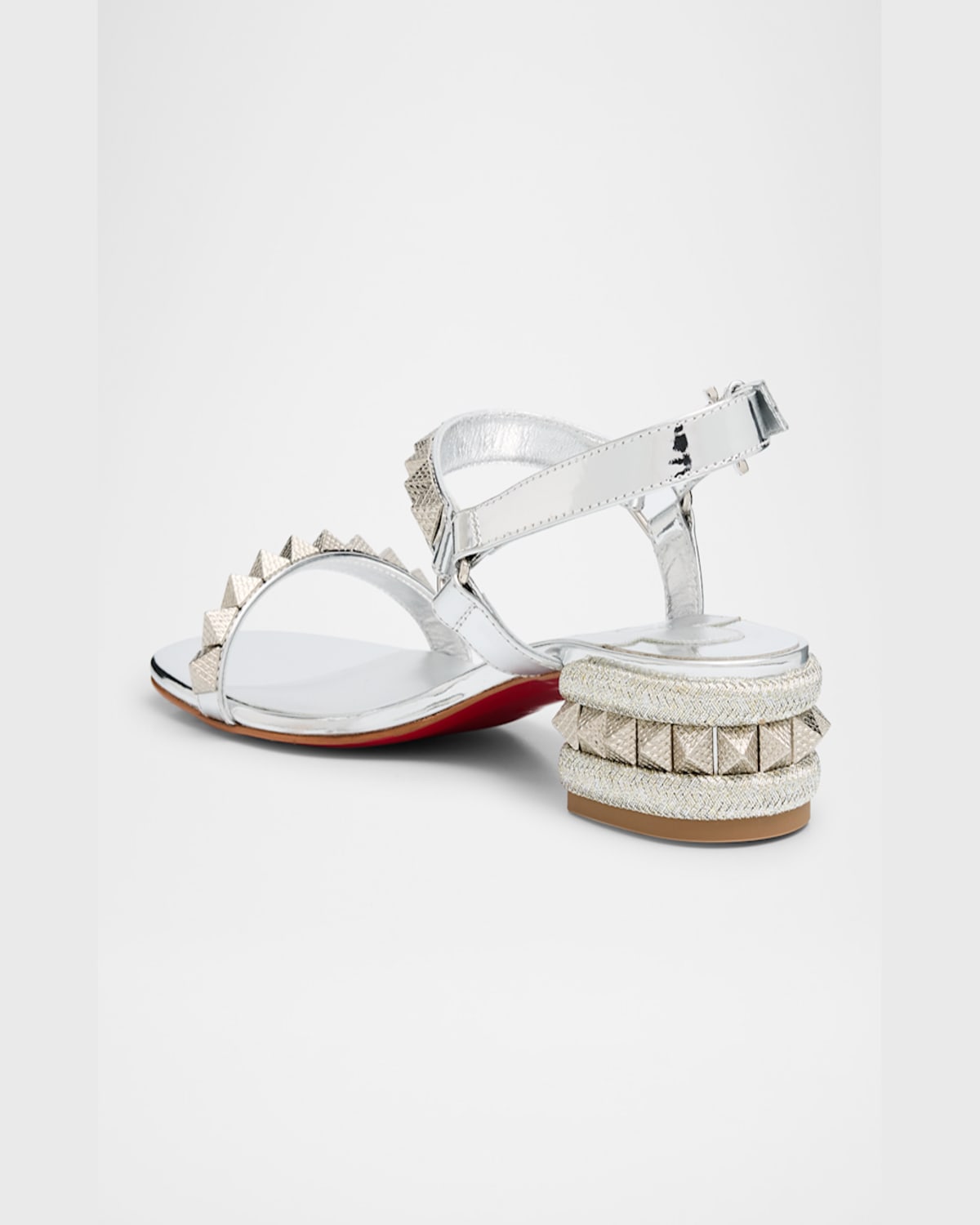 Christian Louboutin Sandal Pyrasand 30 In Metallic