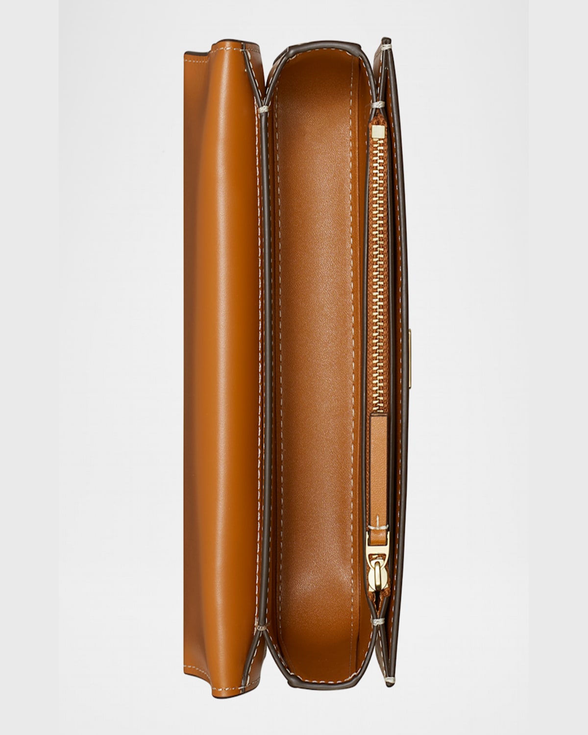 Tory Burch Small Eleanor Rectangular Convertible Leather Shoulder Bag In Whiskey