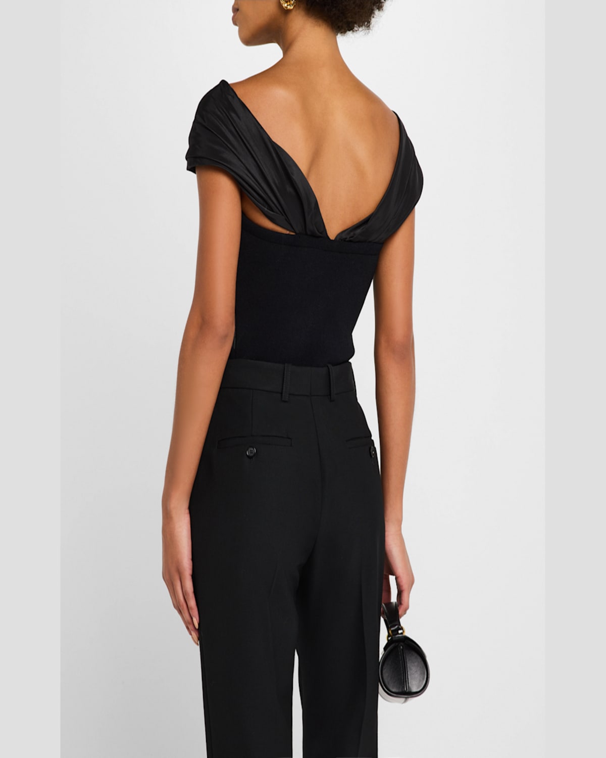 Simkhai Celiana Combo Off-the-shoulder Top In Ivory
