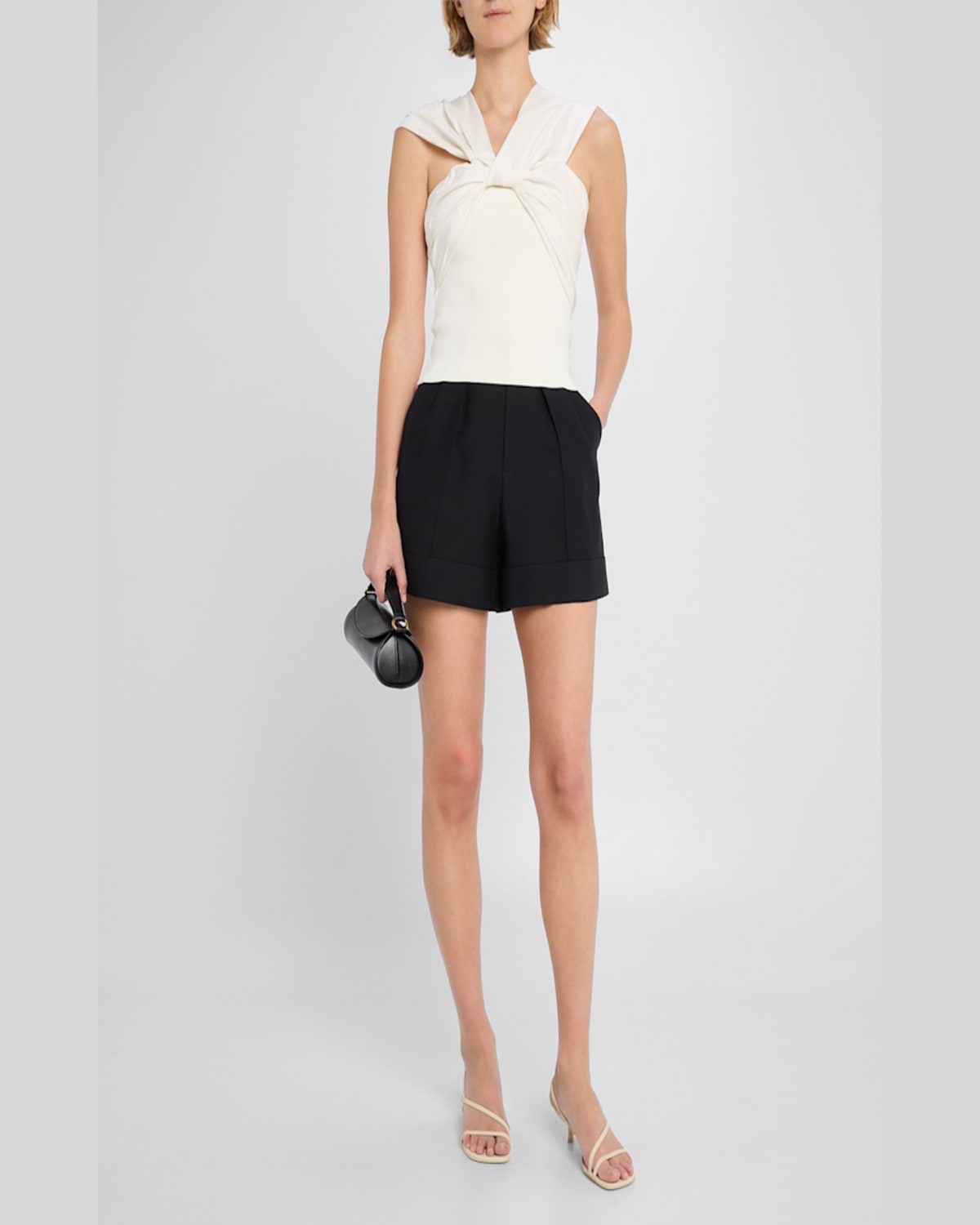 Simkhai Celiana Combo Off-the-shoulder Top In Ivory