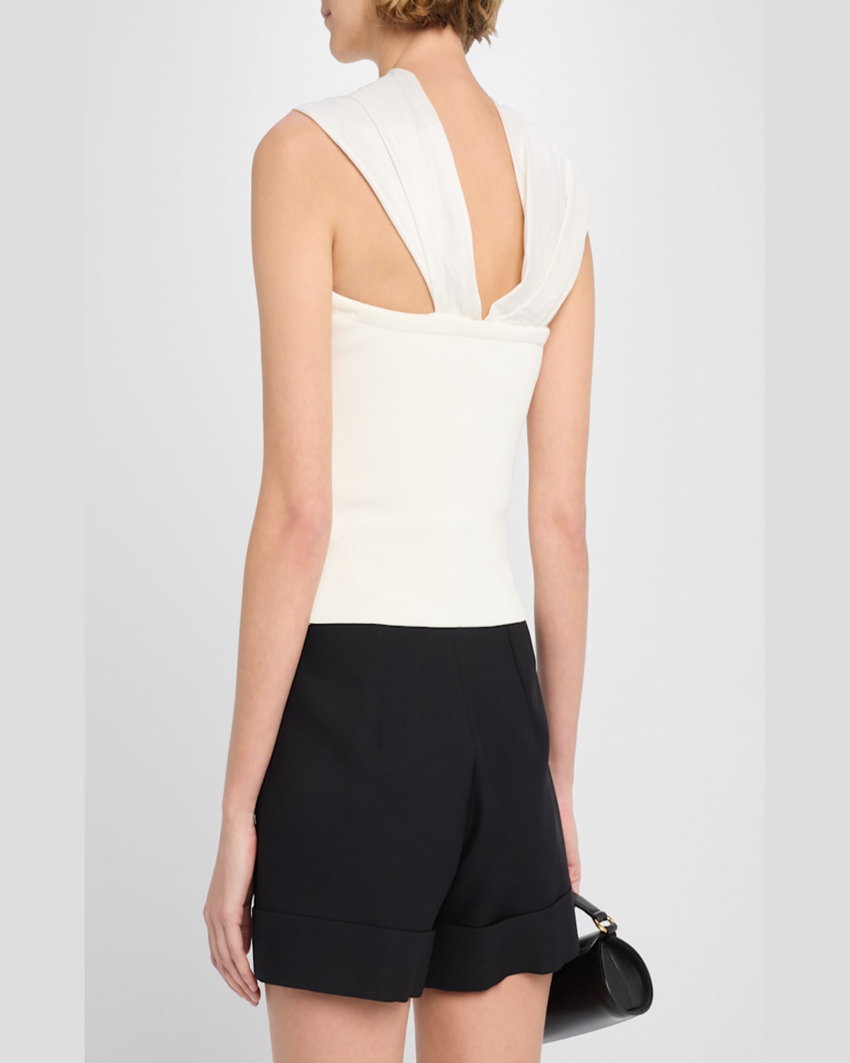 Simkhai Celiana Combo Off-the-shoulder Top In Ivory