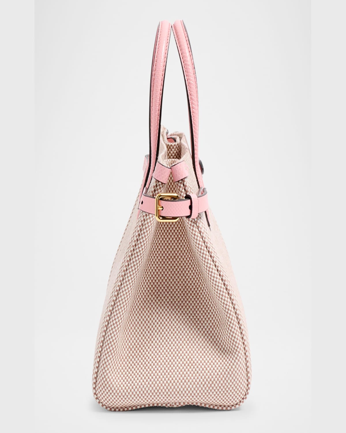 Shop Valentino Antibes Canvas And Karung Shopping Tote Bag In Ice Green