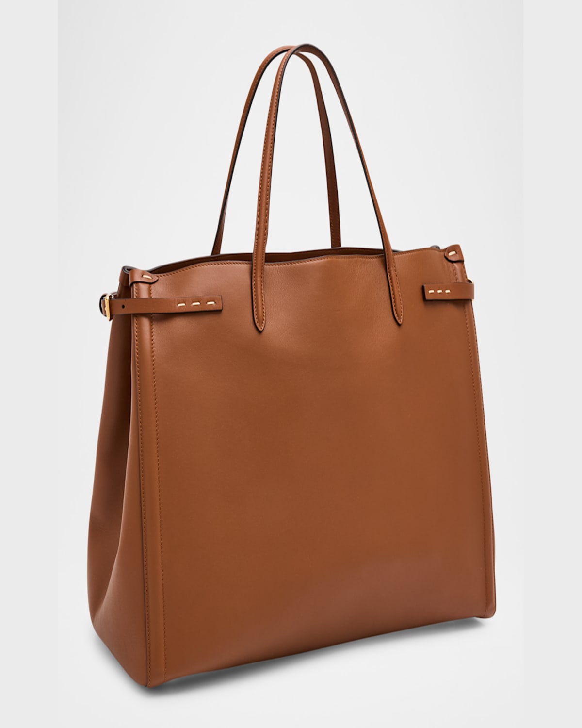 Valentino Antibes Large Napa Leather Tote Bag In Nero