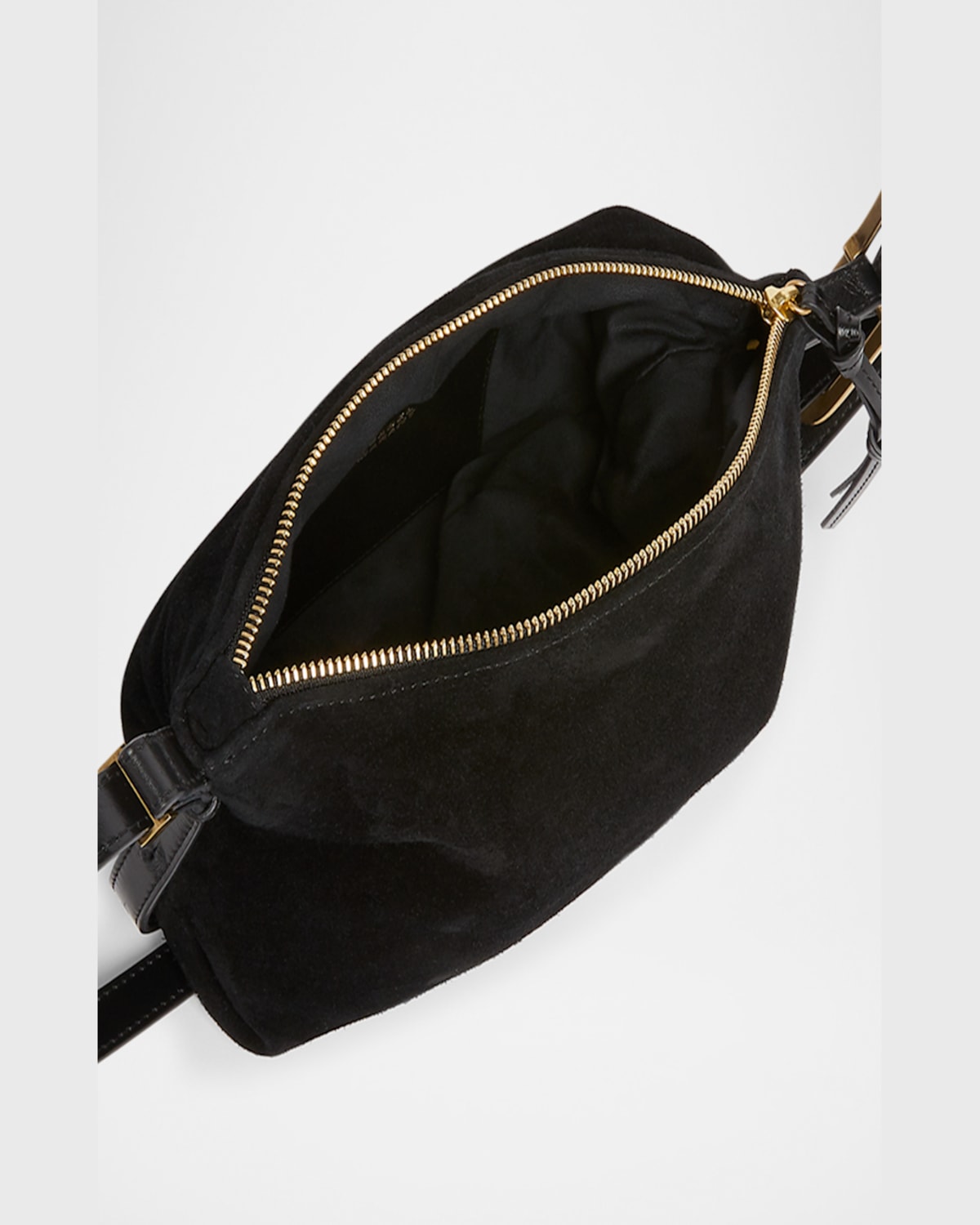 ISABEL MARANT LEYDEN MINI BUCKLE SUEDE SHOULDER BAG 