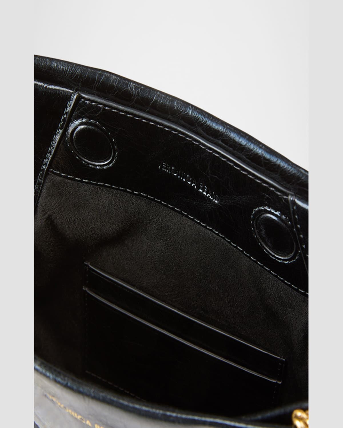 Veronica Beard Small Slouch Metallic Convertible Leather Shoulder Bag In Black