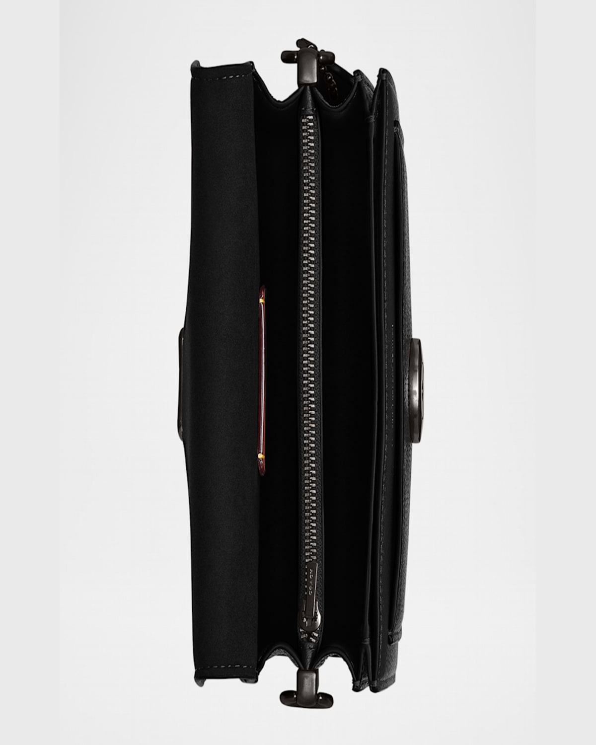 Coach Tabby 20 Pebbled Leather Shoulder Bag In Black/black