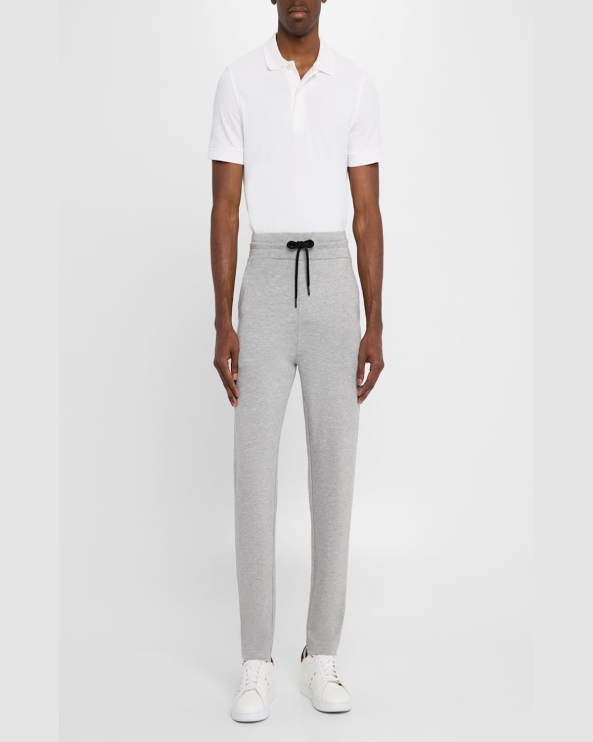 Knt Men's Heathered Drawstring Sweatpants In Gry