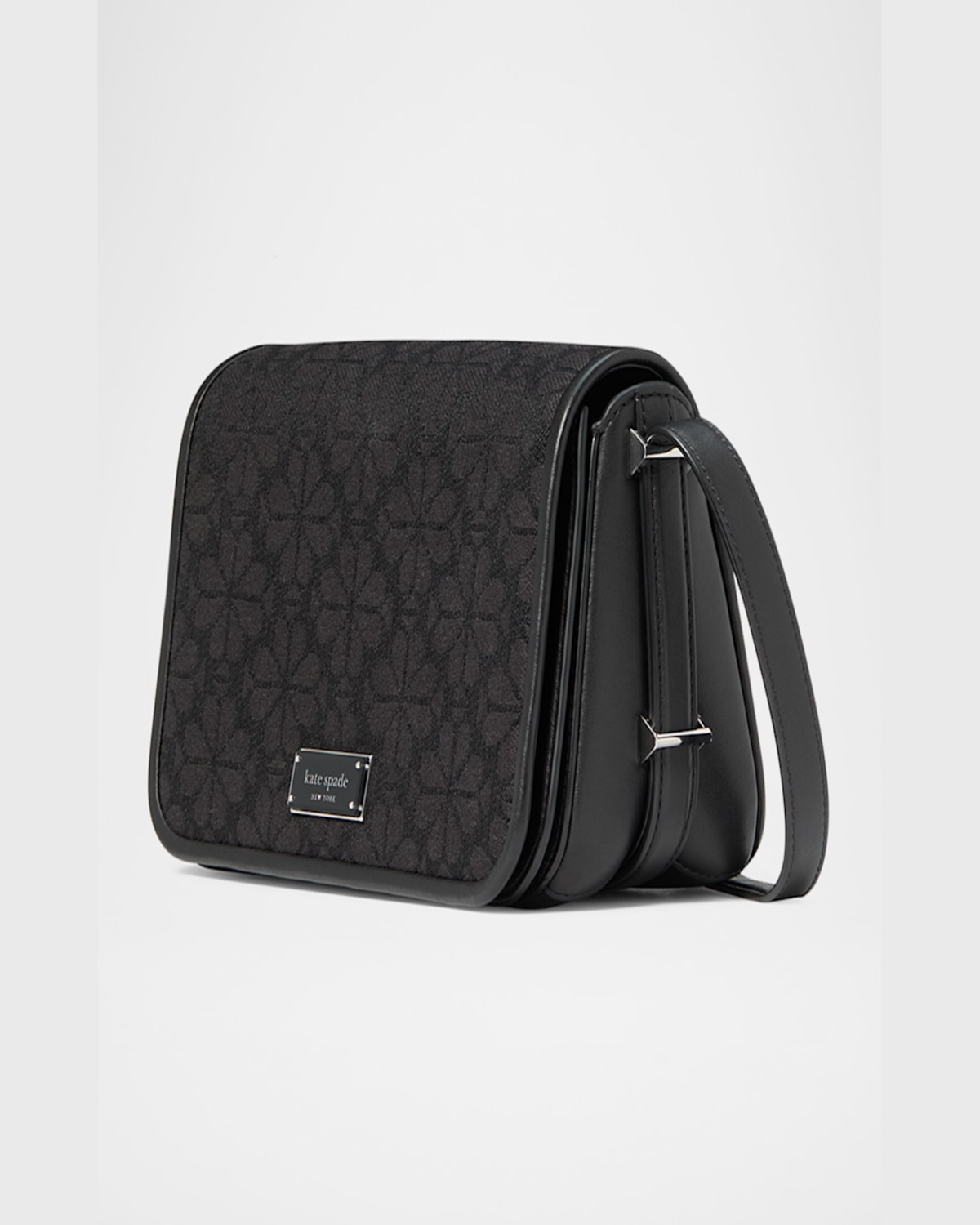 Kate Spade Spade Flower Jacquard Crossbody Bag In Burgundy Multi