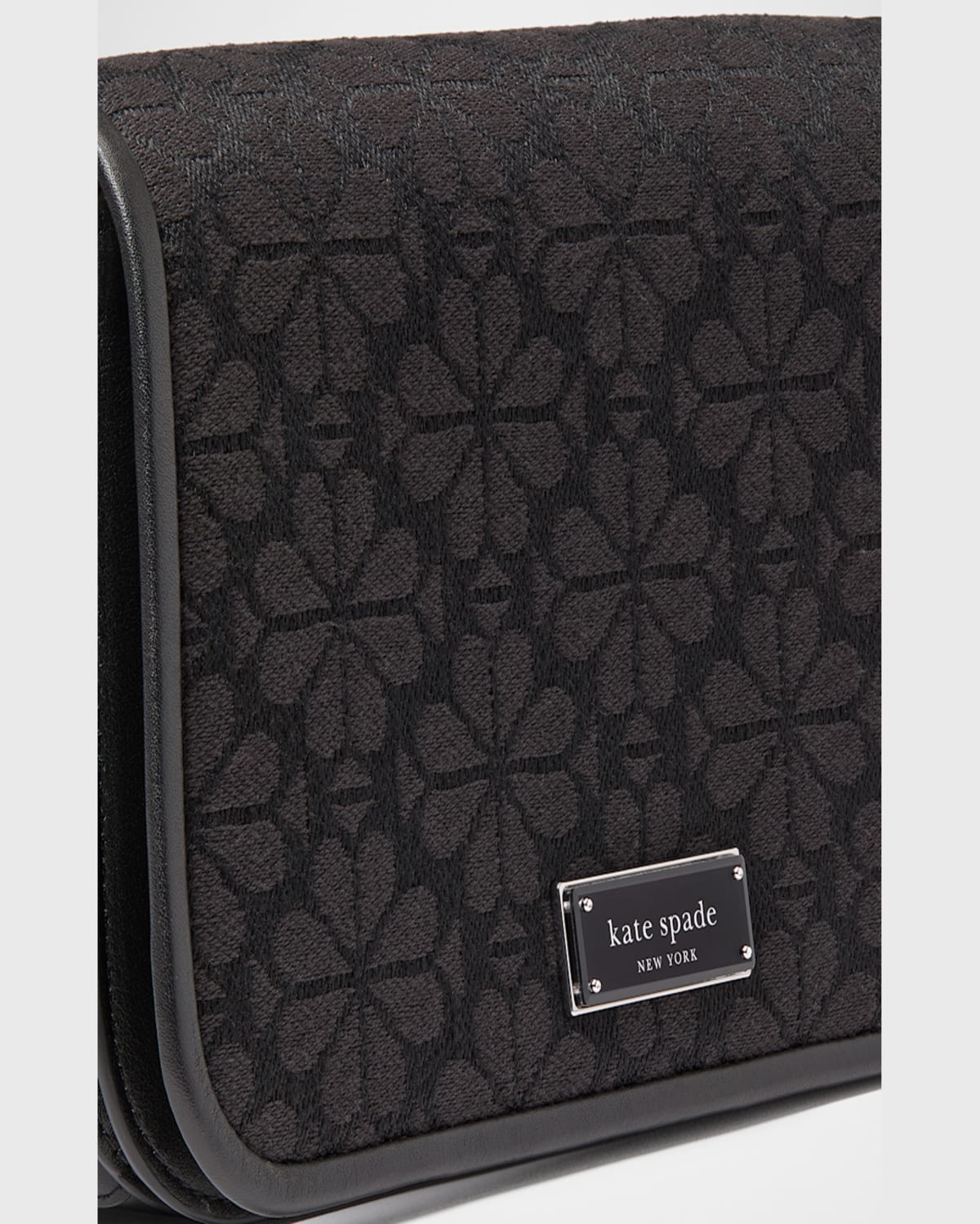 Kate Spade Spade Flower Jacquard Crossbody Bag In Burgundy Multi