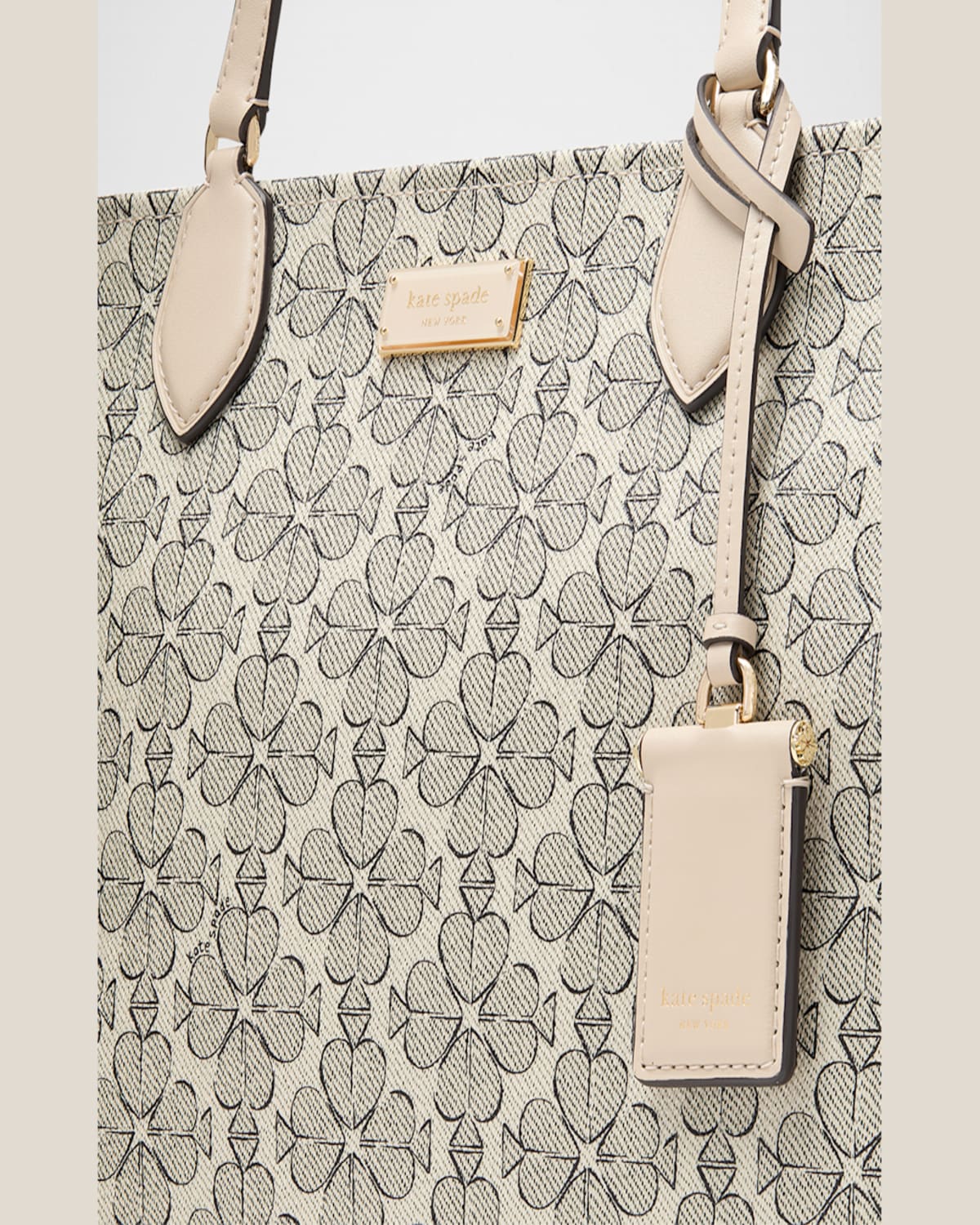 Kate Spade New York Large Spade Floral Coated Canvas Tote In Neutral Multi