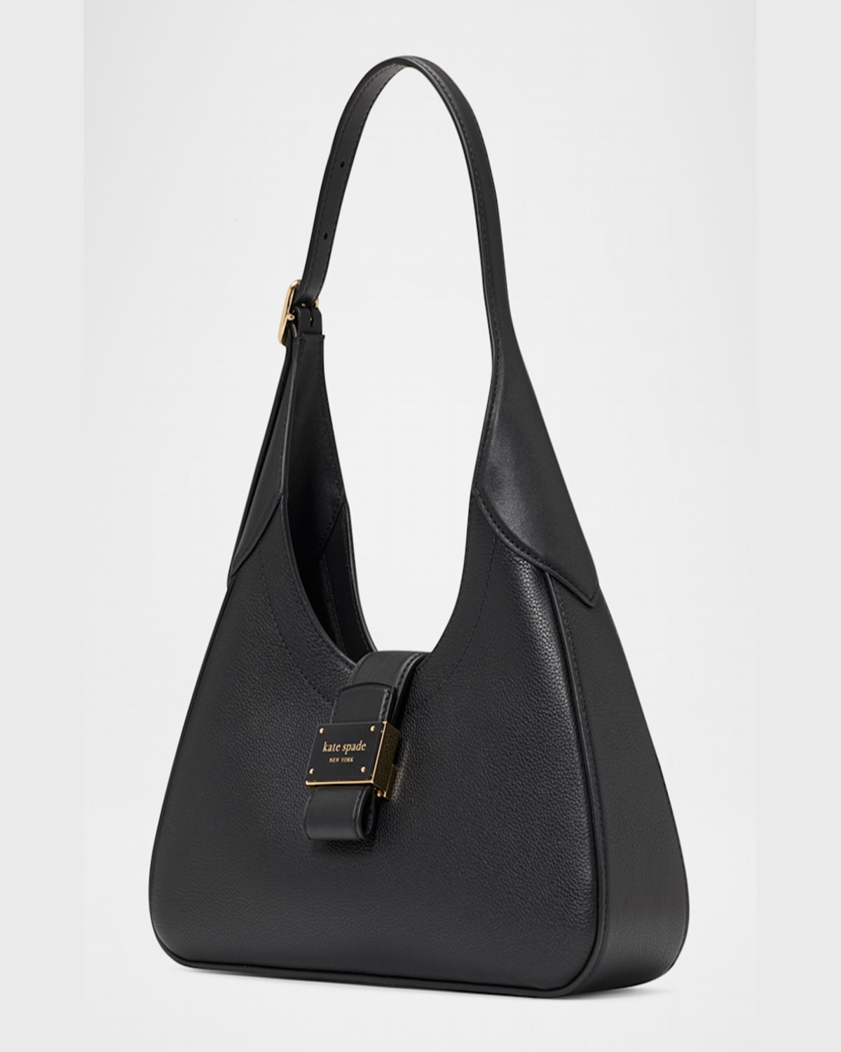 Kate Spade New York Nouveau Pebbled Small Shoulder Bag In Black
