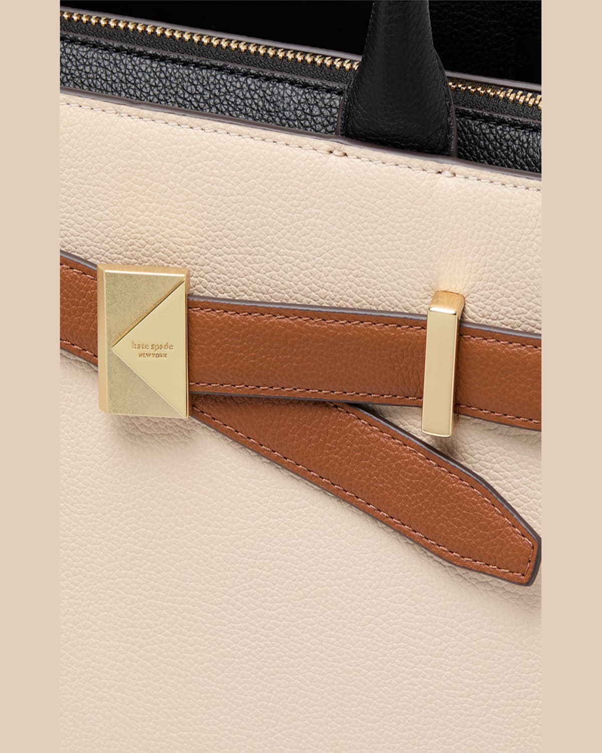 Kate Spade Tribeca Colorblock Pebbled Leather Crossbody Bag In Milk Glass Multi