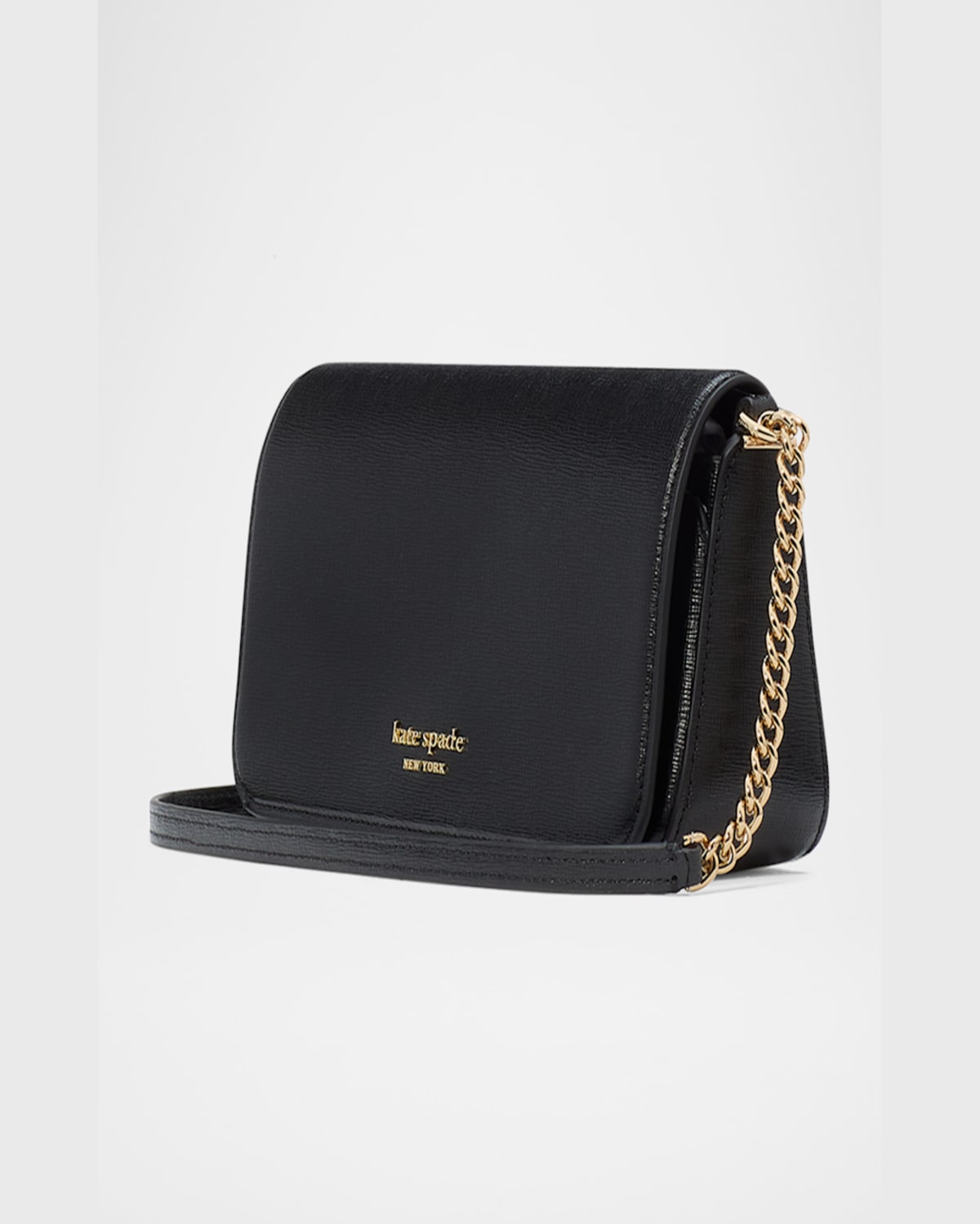 Kate Spade New York Devin Saffiano Flap Clutch In Black