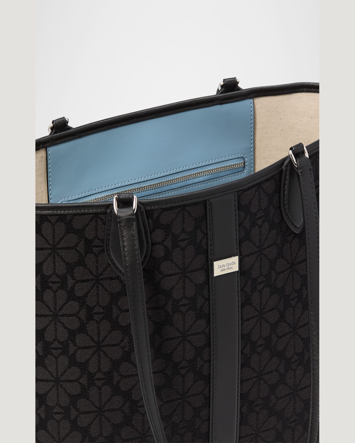 Kate Spade New York Spade Flower Jacquard Tote In Black Multi