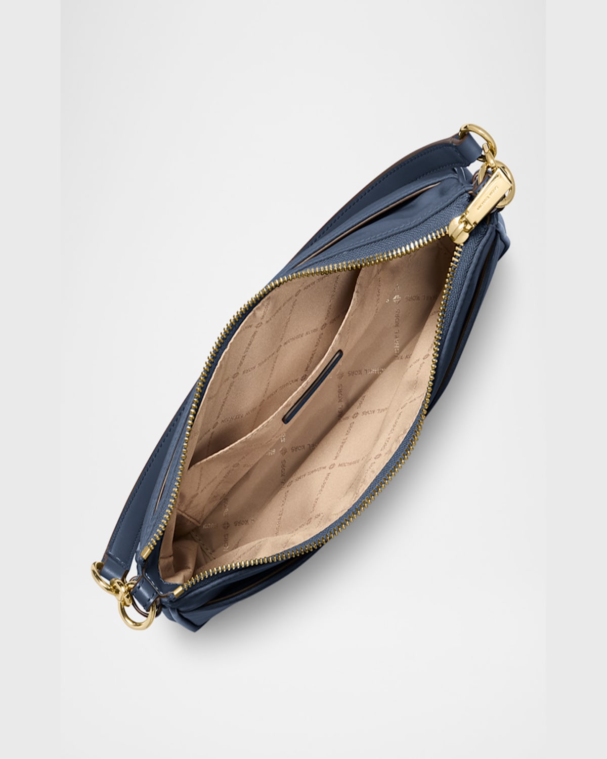 Michael Michael Kors Jet Set Medium Pochette Crossbody Bag In Navy