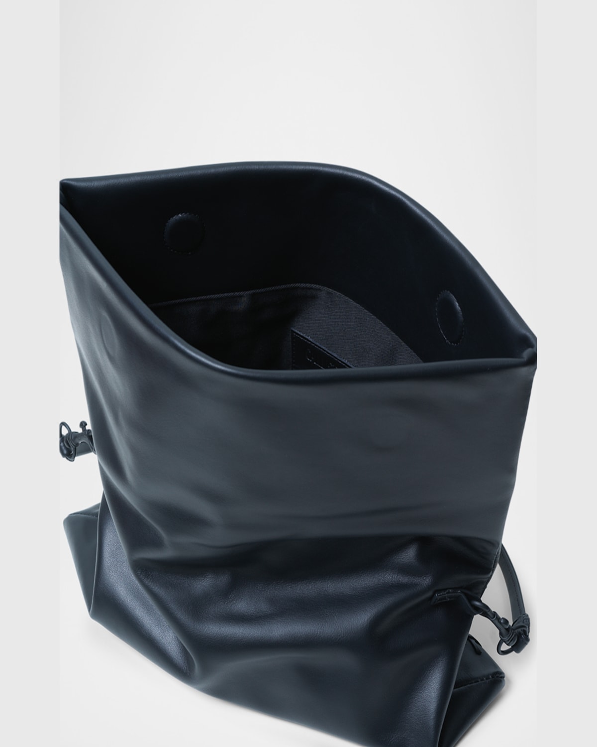 Callista Fold-over Flap Leather Shoulder Bag In Black