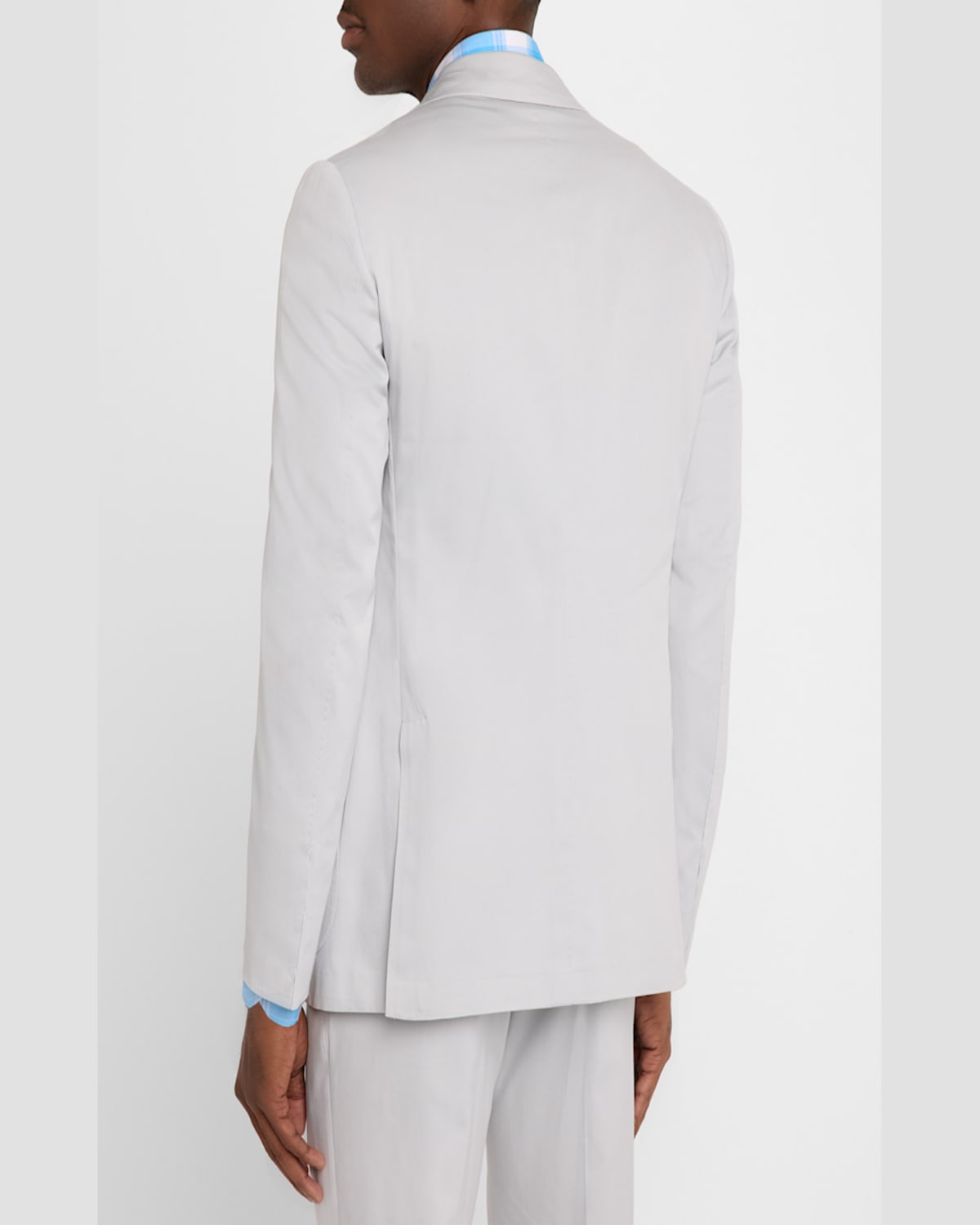 Shop Kiton Men's Solid Cashmere Blazer In Lt Gry